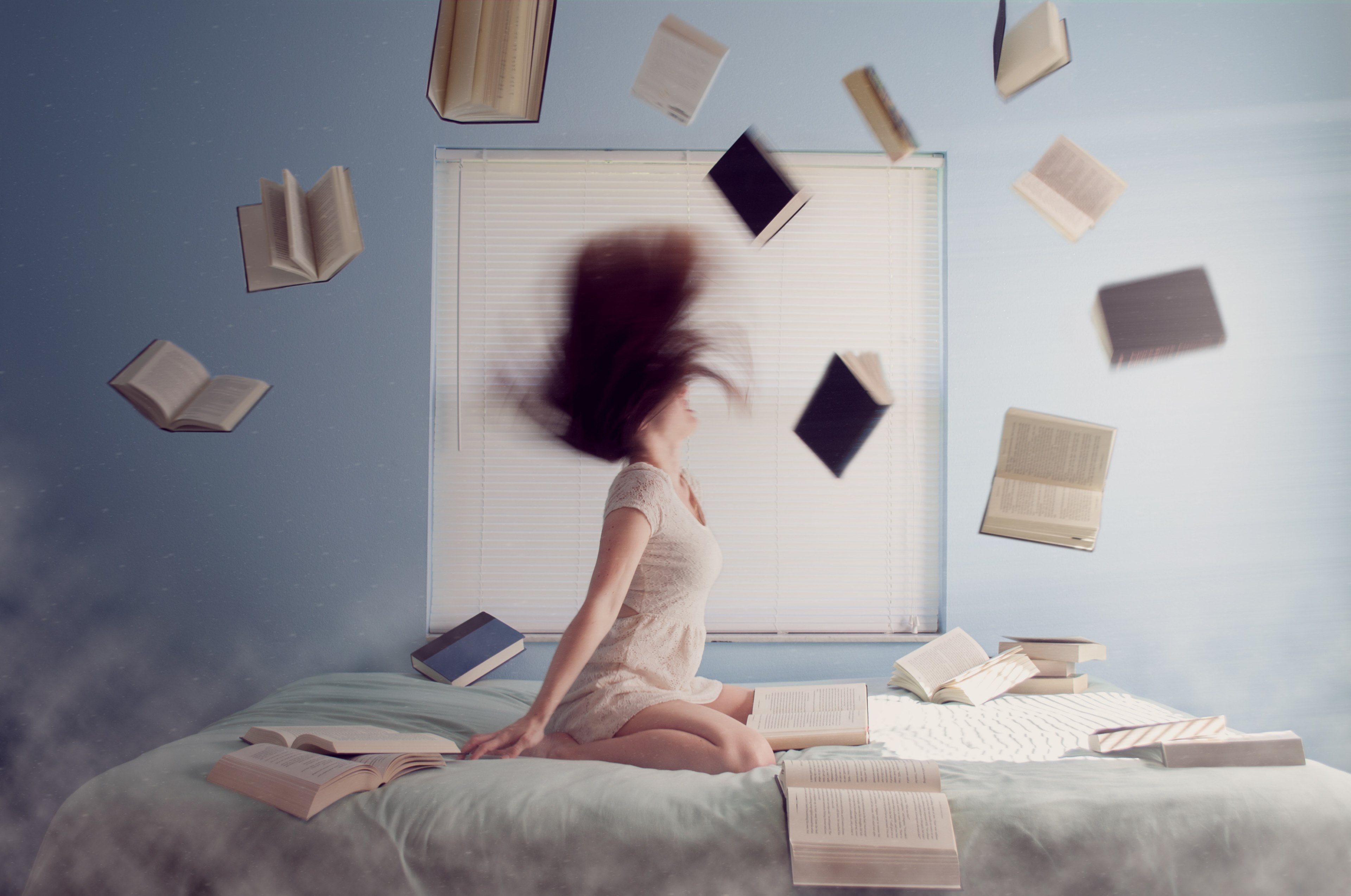 book person woman and indoor 4k, HD Wallpaper