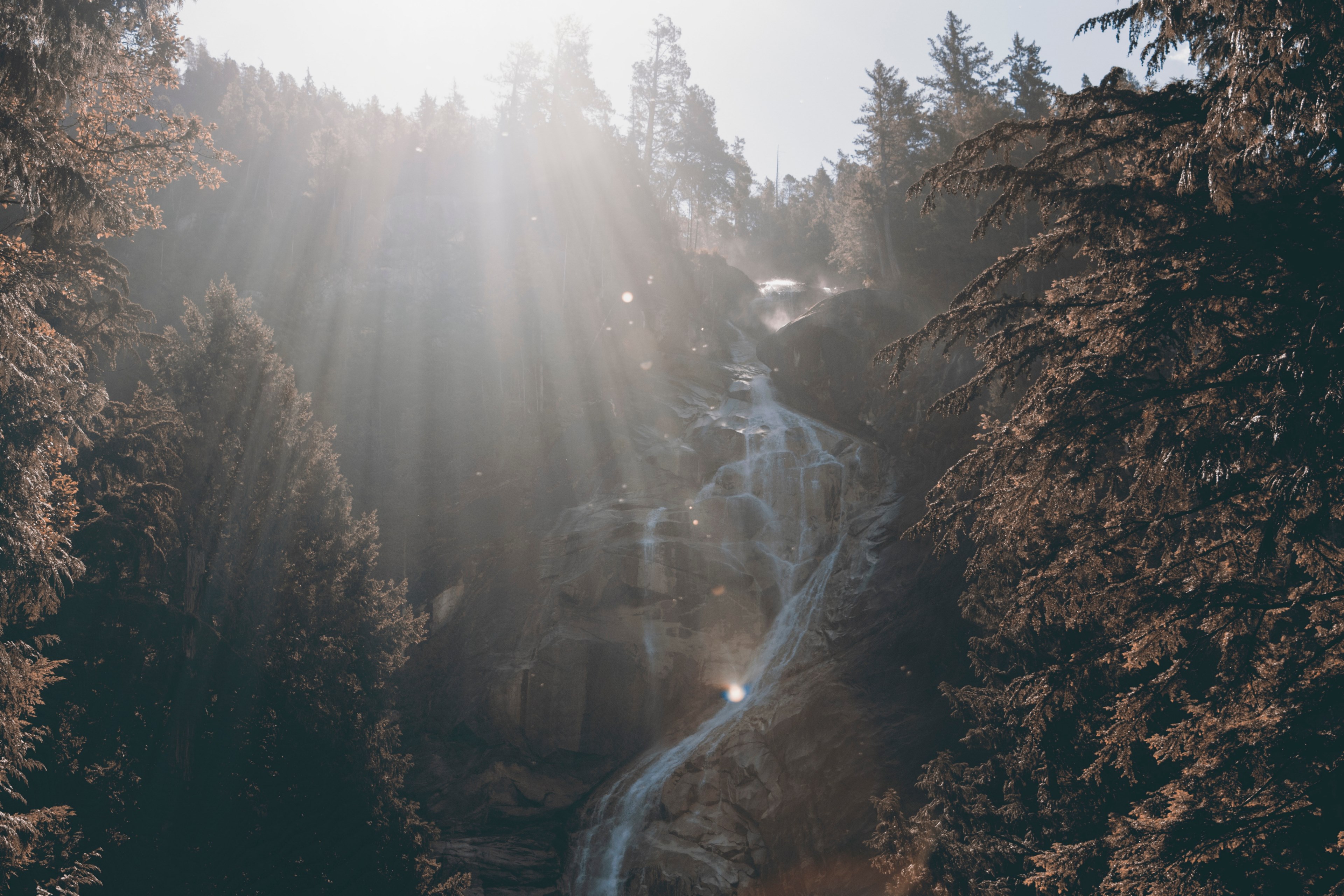british columbium landscape nature and waterfall 4k, HD Wallpaper