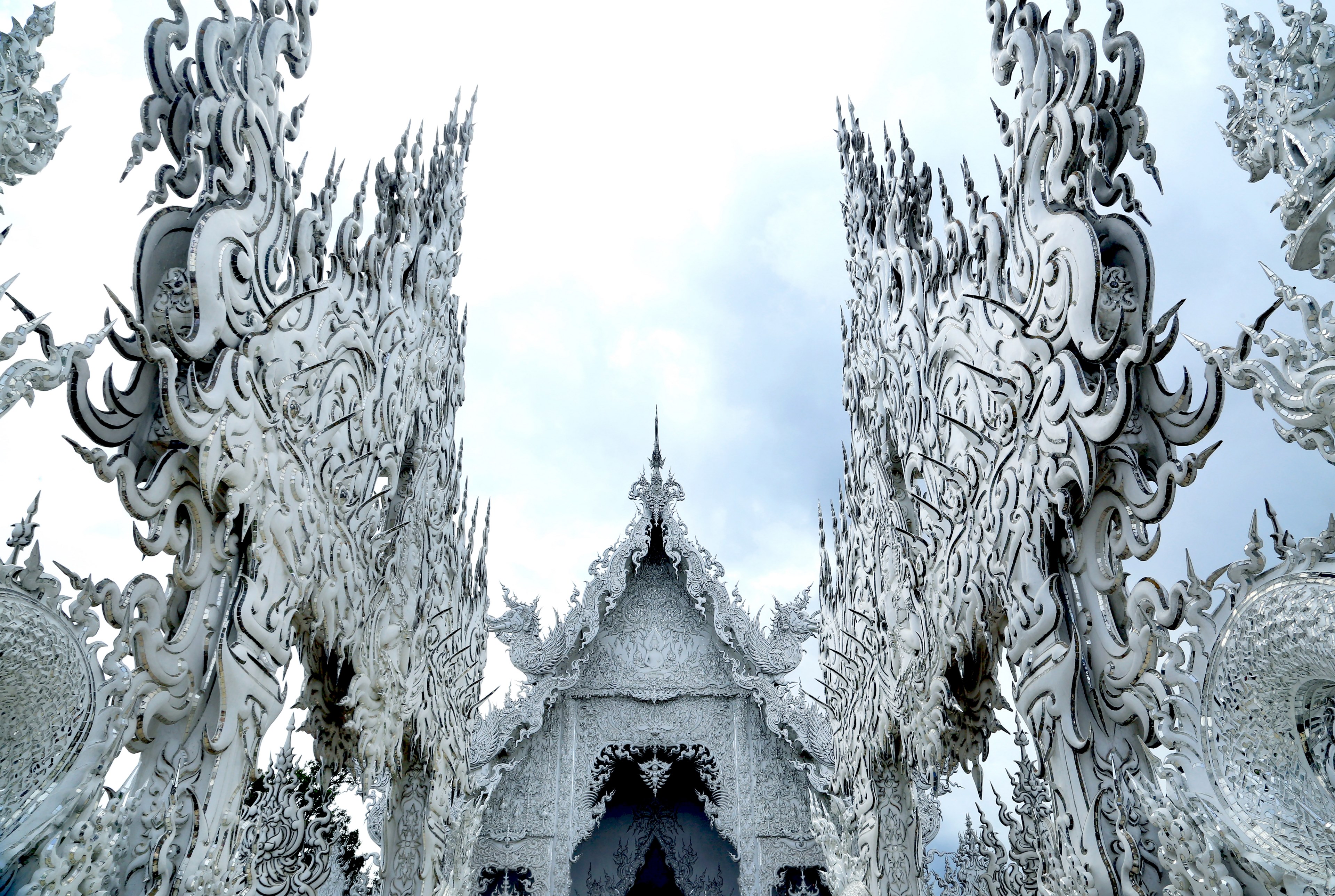 design intricate cloud and architecture 4k, HD Wallpaper