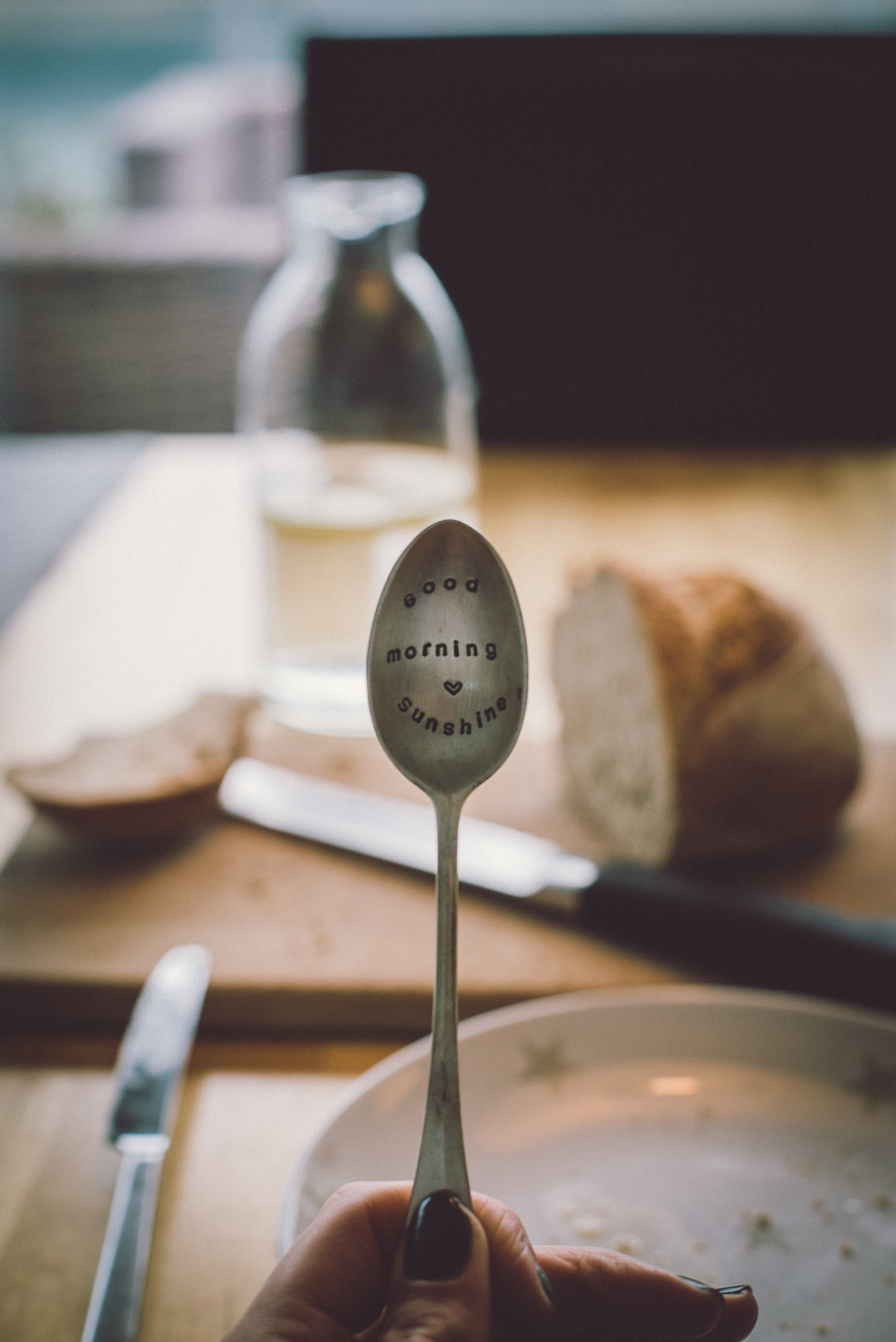 good morning table bread and sweet hd, 4k, Phone HD Wallpaper