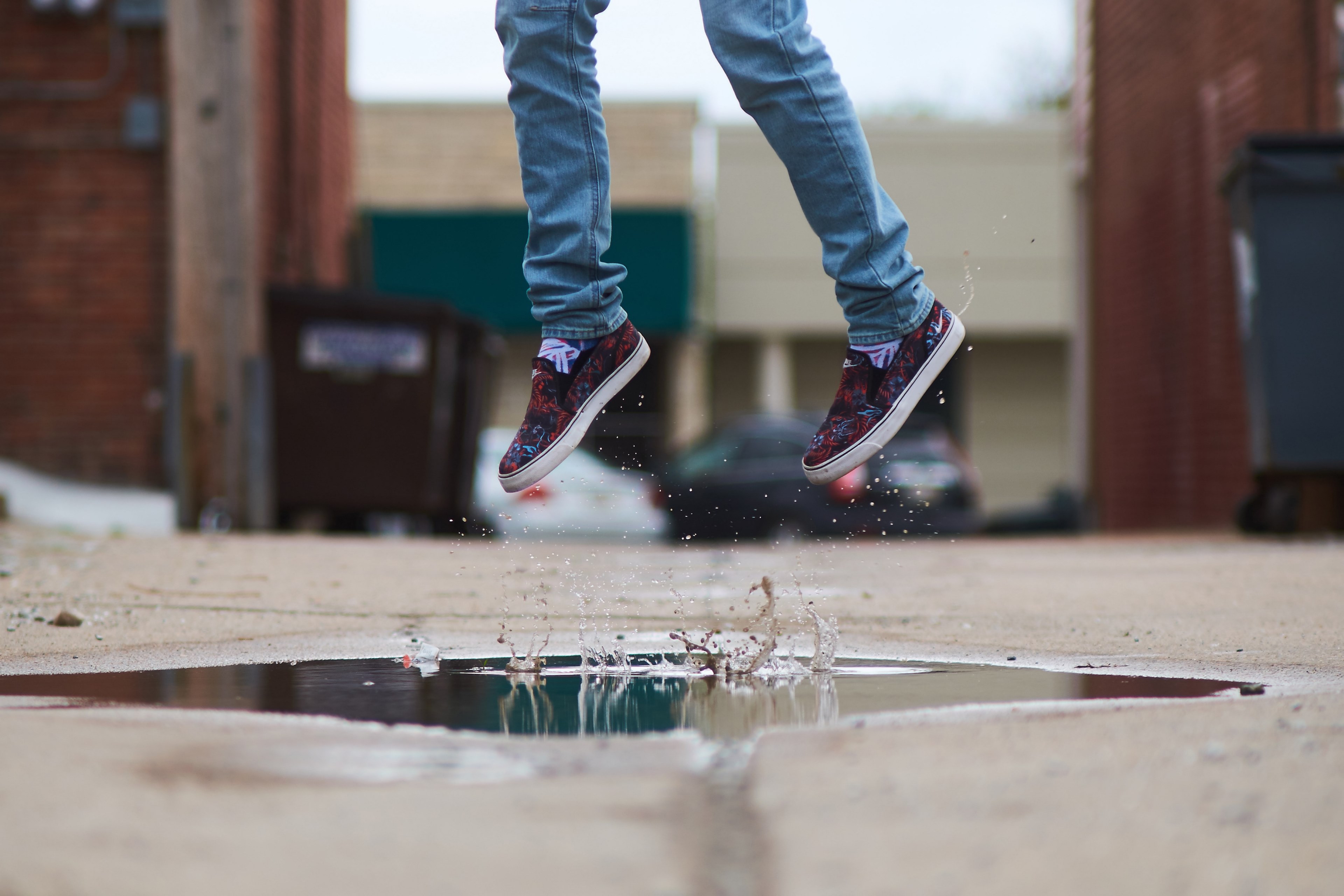 shoe jump jumping and person 4k, HD Wallpaper