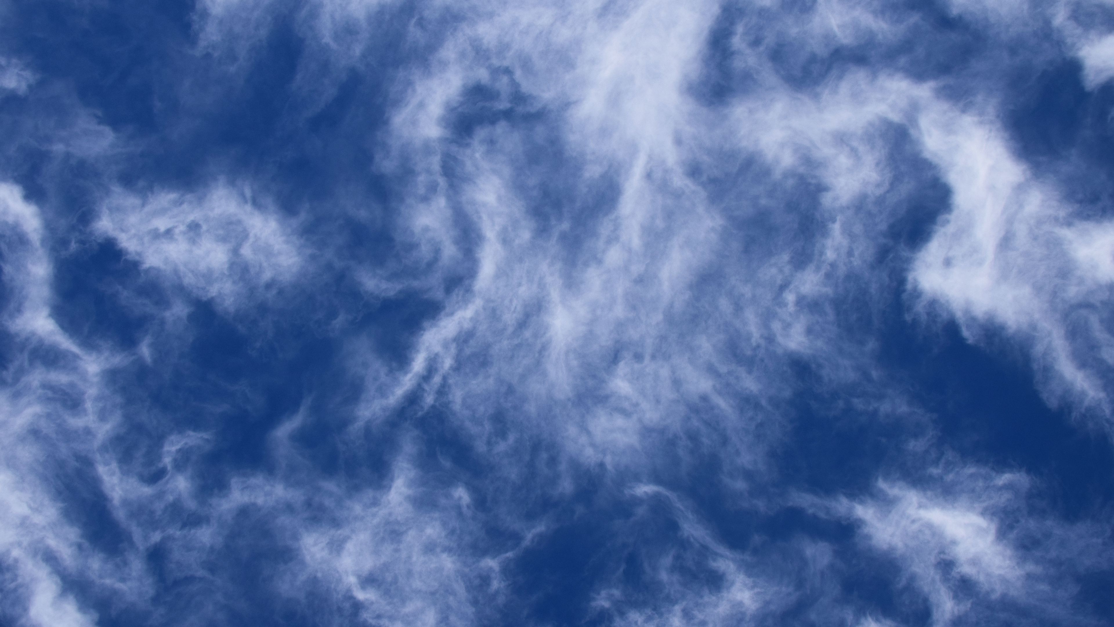 clouds, sky, porous, 4k, HD Wallpaper