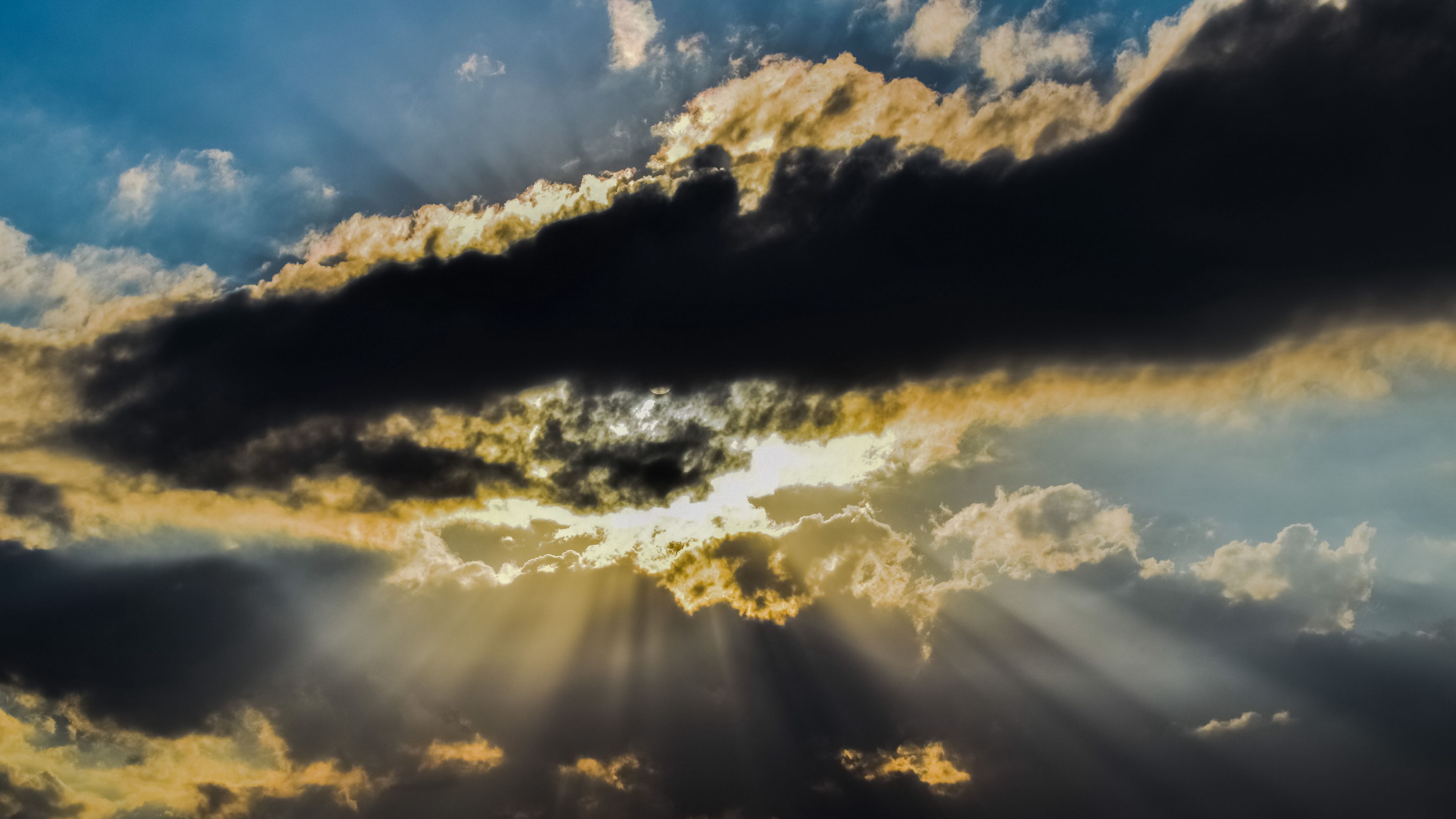clouds, overcast, light, 4k, HD Wallpaper