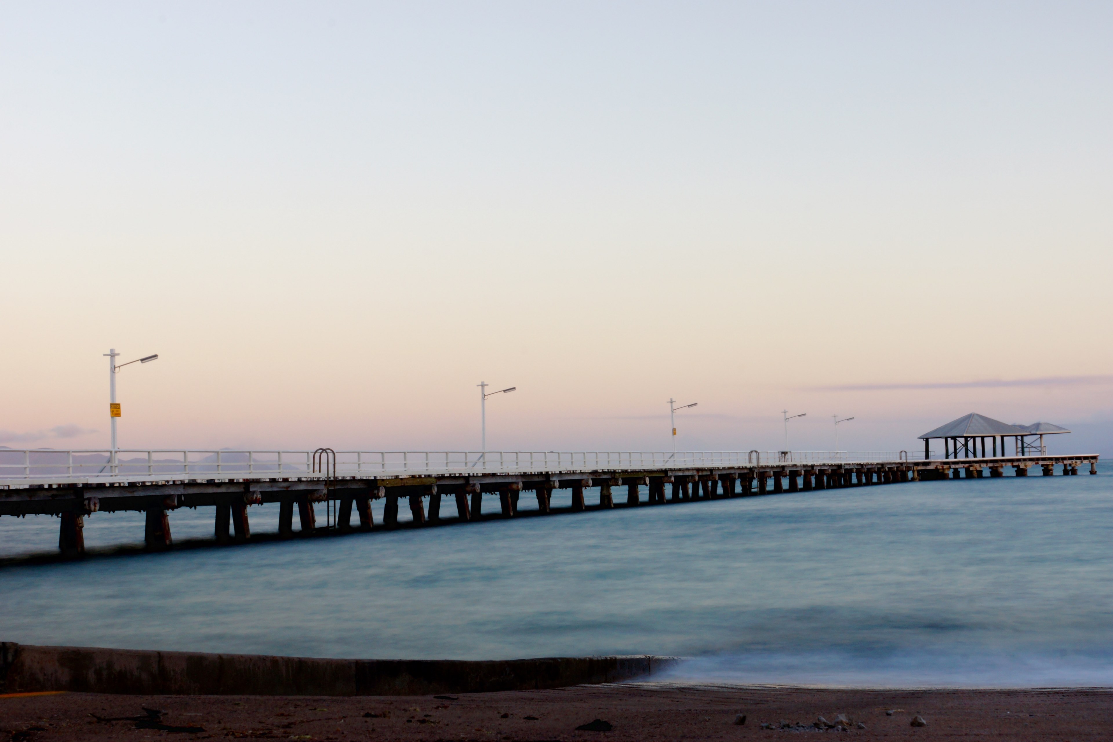 nature and jetty 4k, HD Wallpaper
