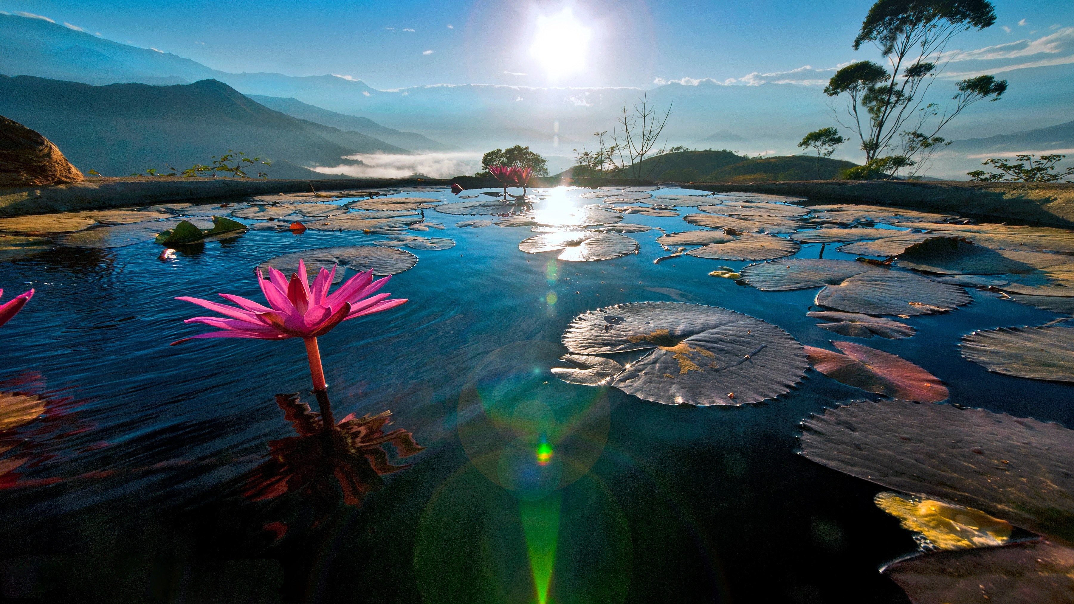 los ande cielo sol and color 4k, HD Wallpaper
