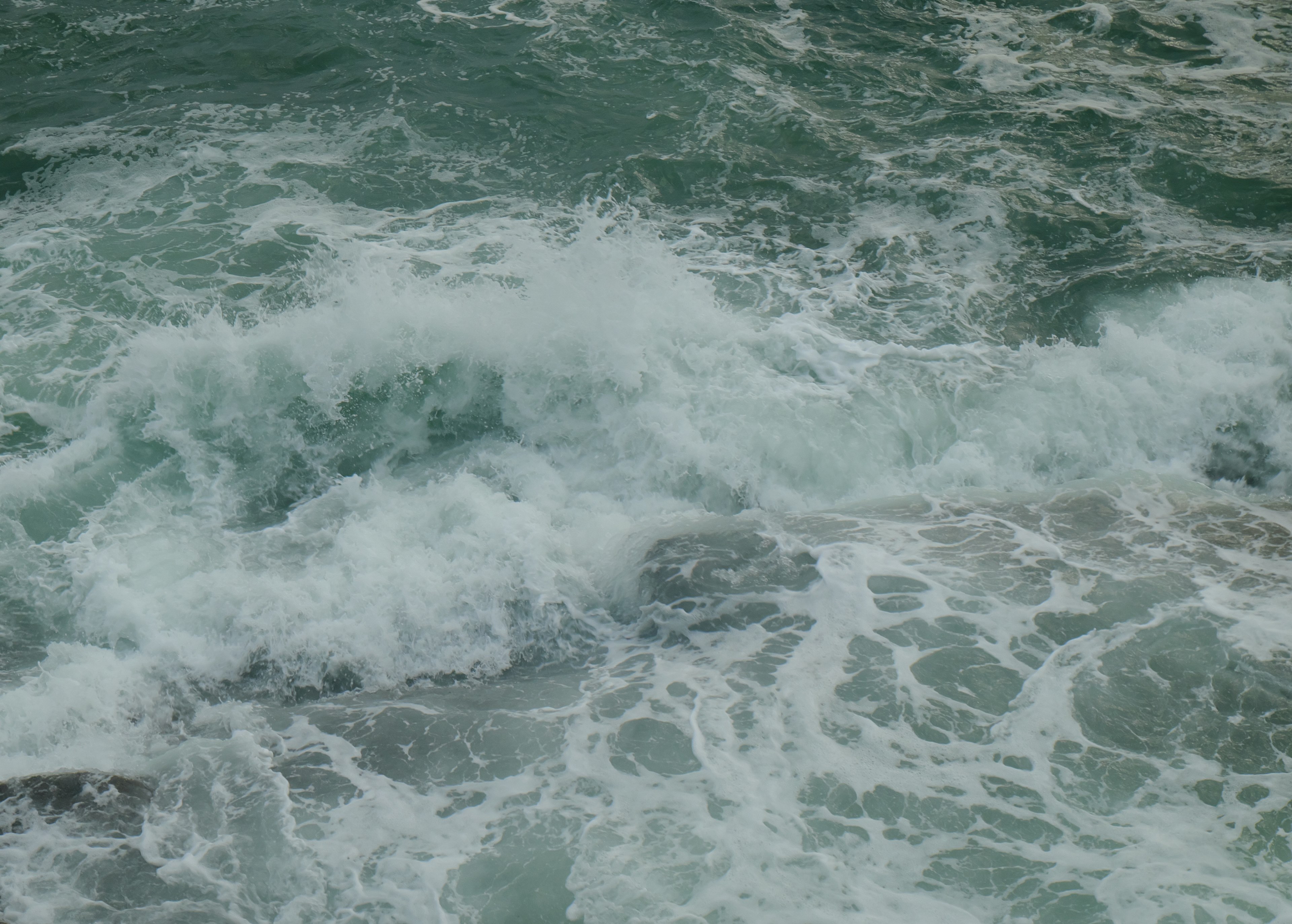 seaside seashore sea and wafe 4k, HD Wallpaper