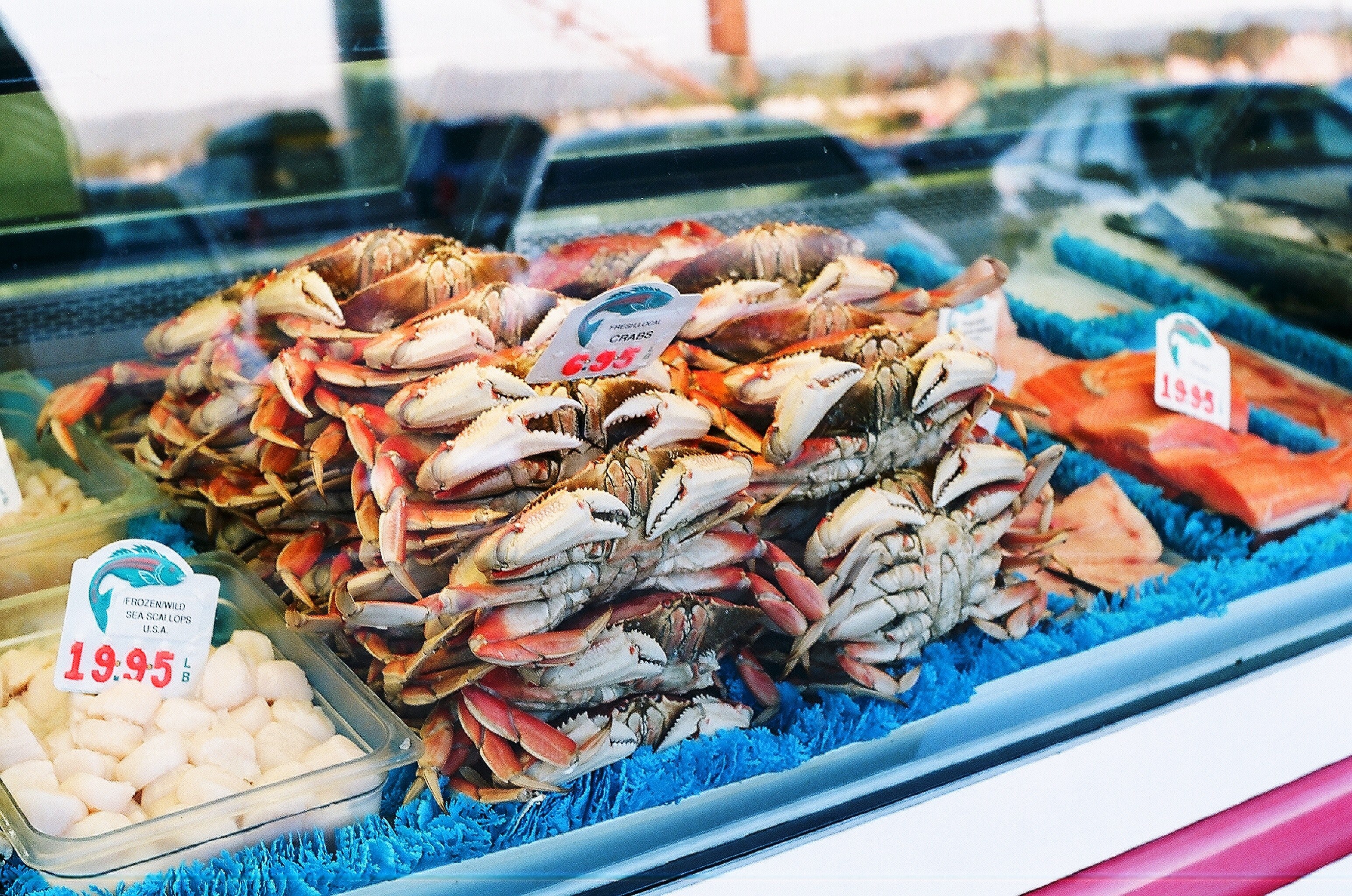 seafood crab vegetable and market 4k, HD Wallpaper