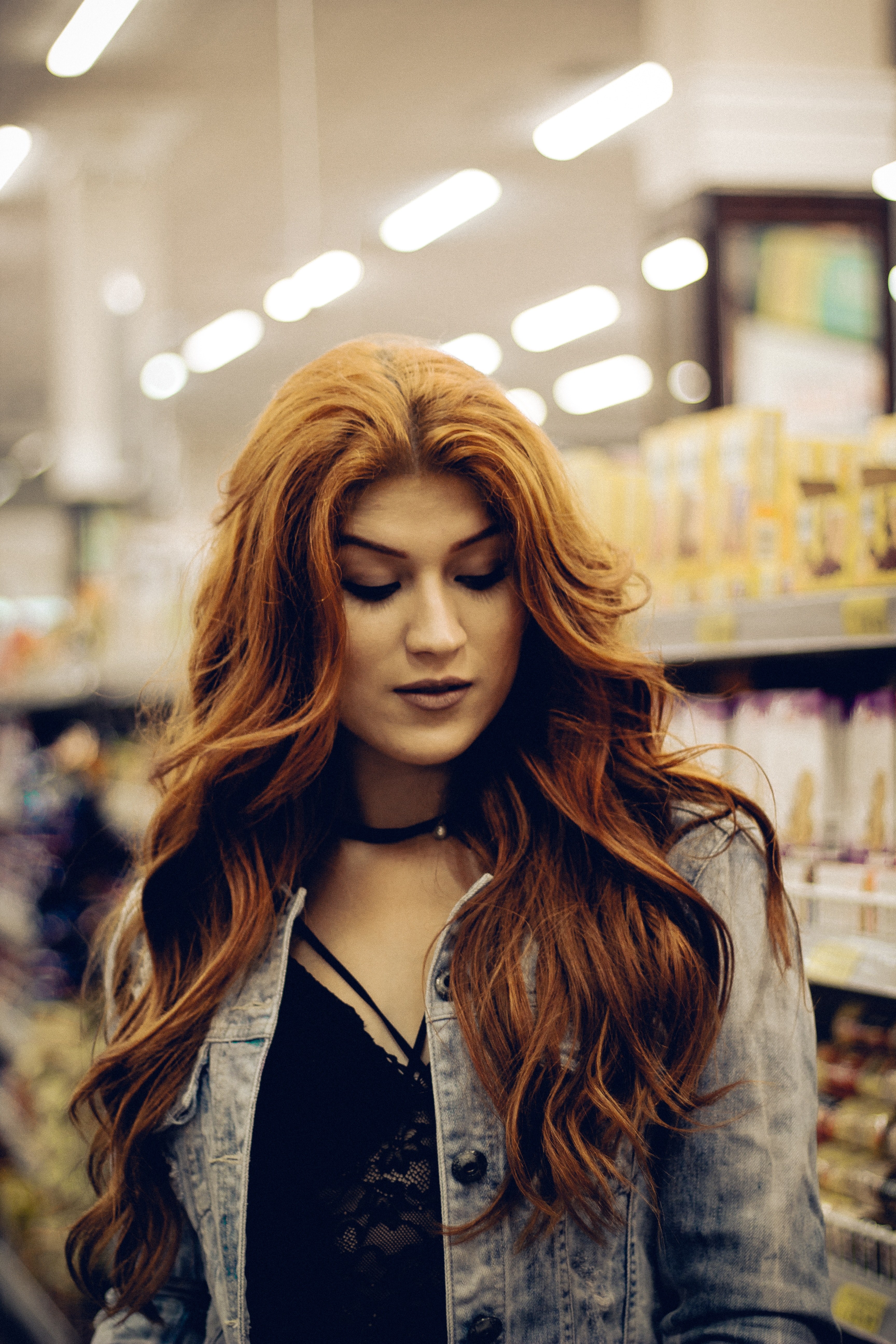 lip hair red and redhair hd, 4k, Phone HD Wallpaper