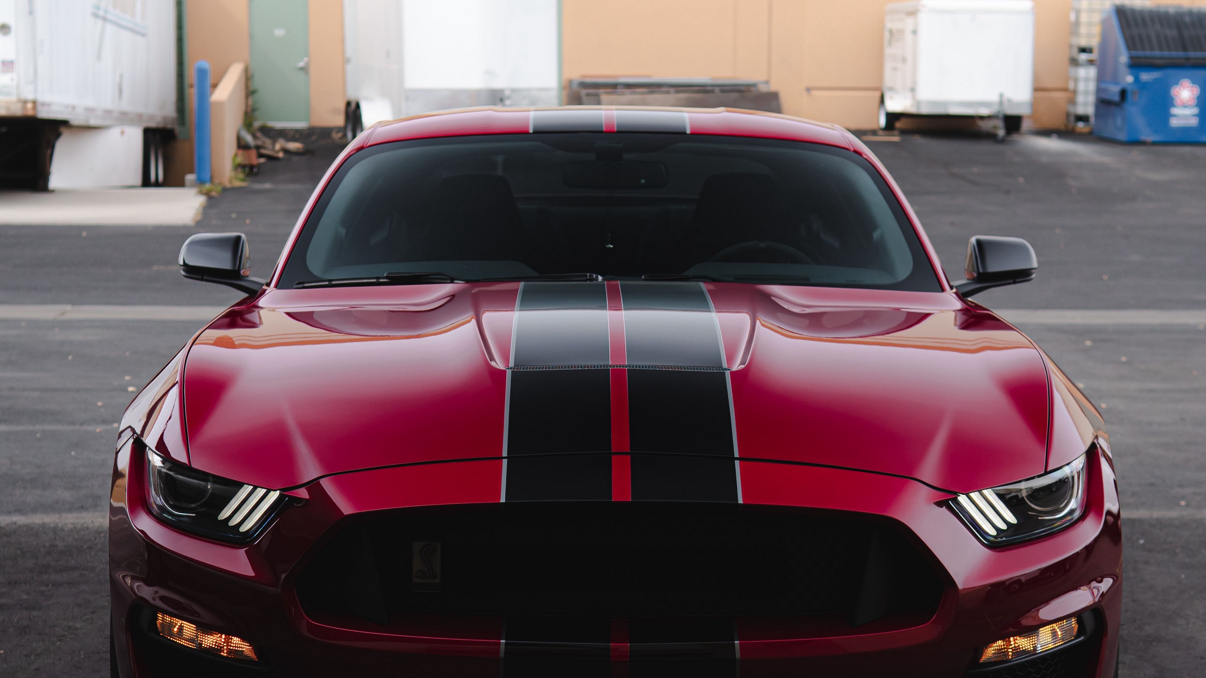 car, sports car, red, lights, 4k, HD Wallpaper