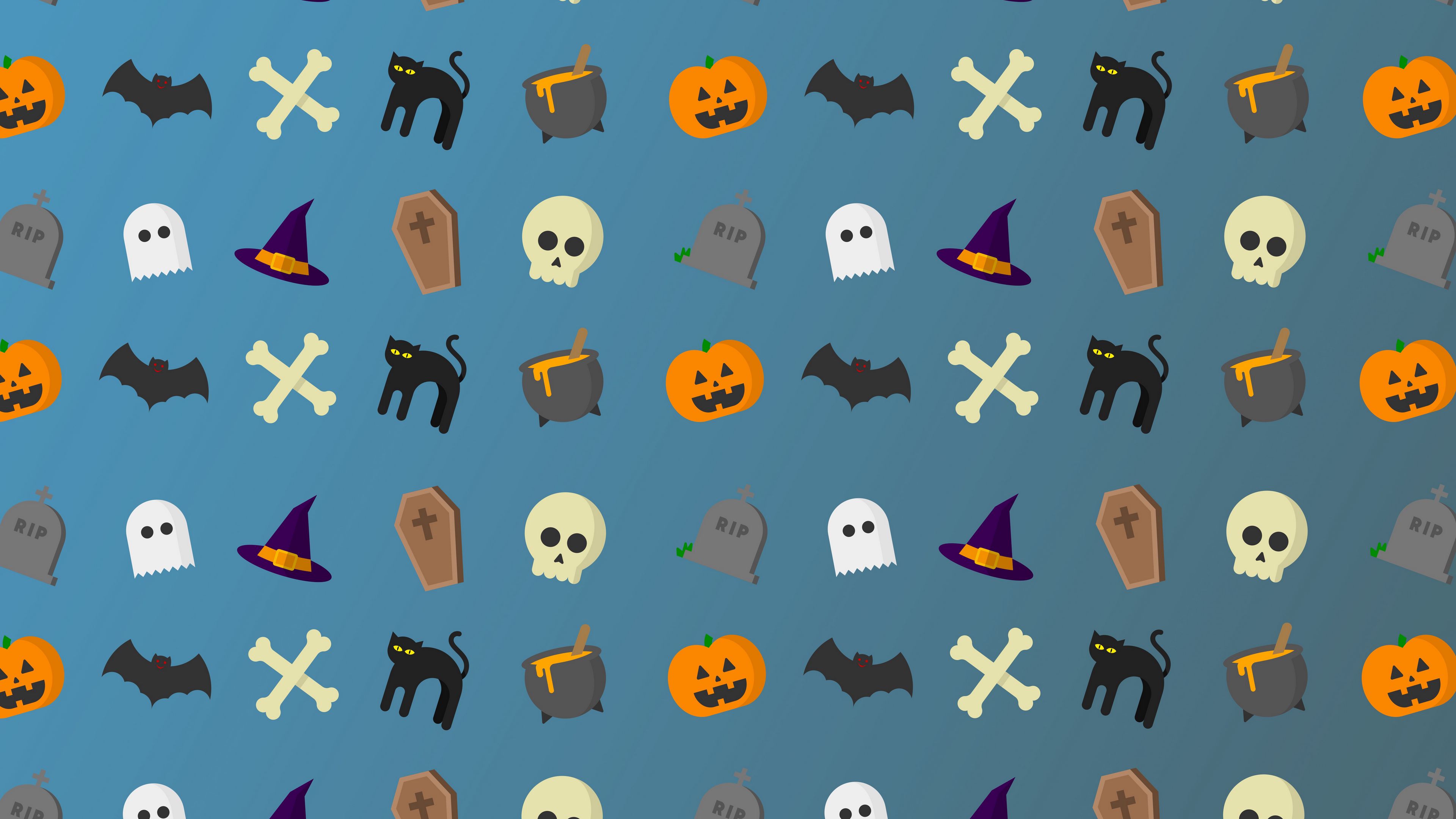 halloween, art, holiday, 4k, HD Wallpaper