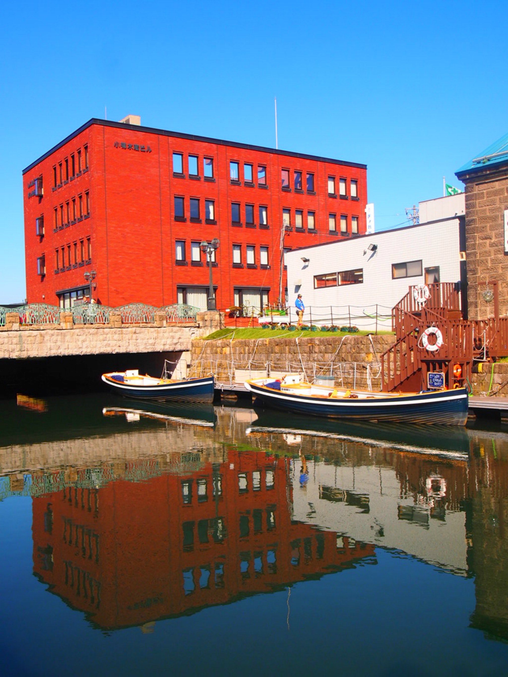 scene by otaru canal 4k, Phone HD Wallpaper