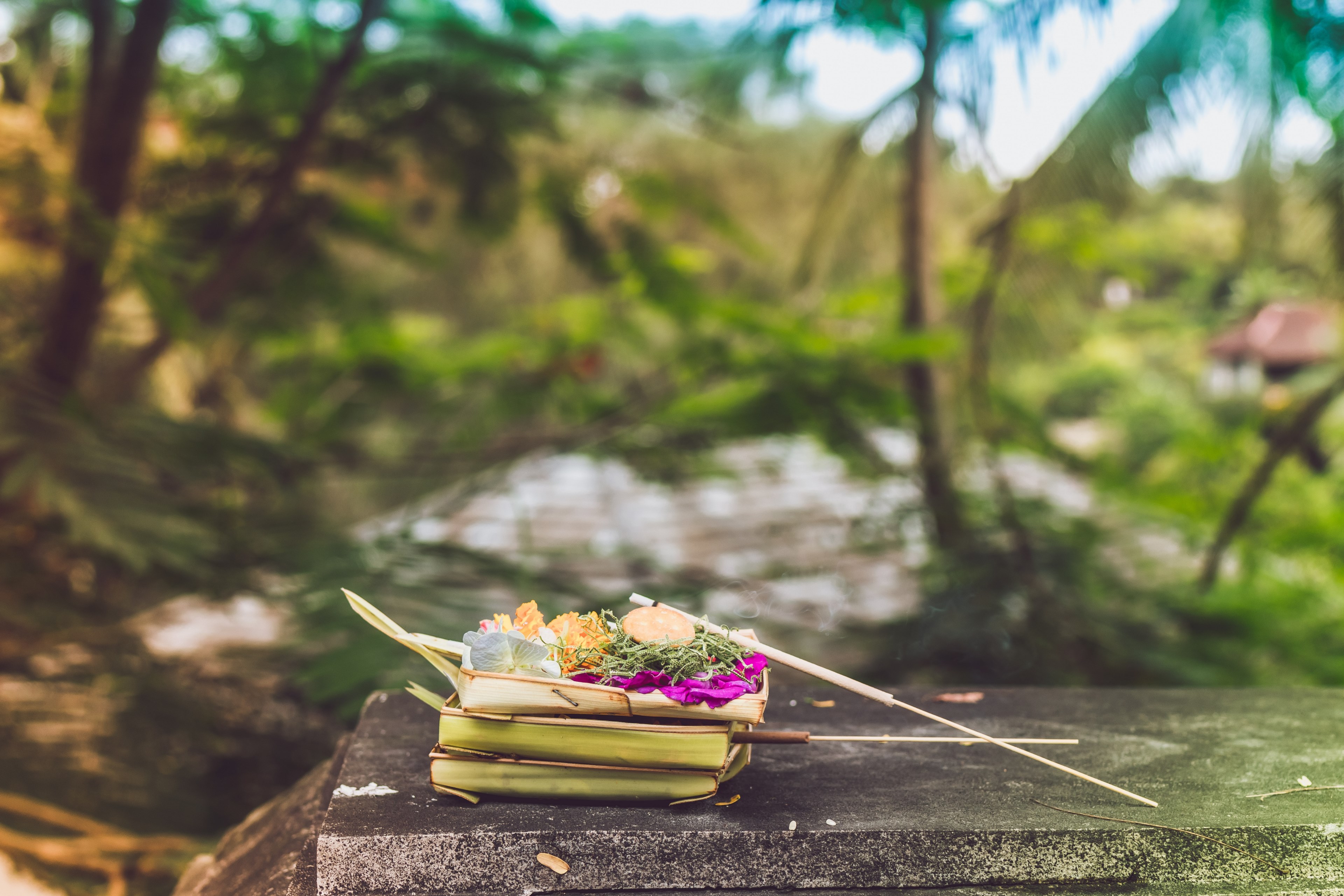 balinese offerings to gods 4k, HD Wallpaper