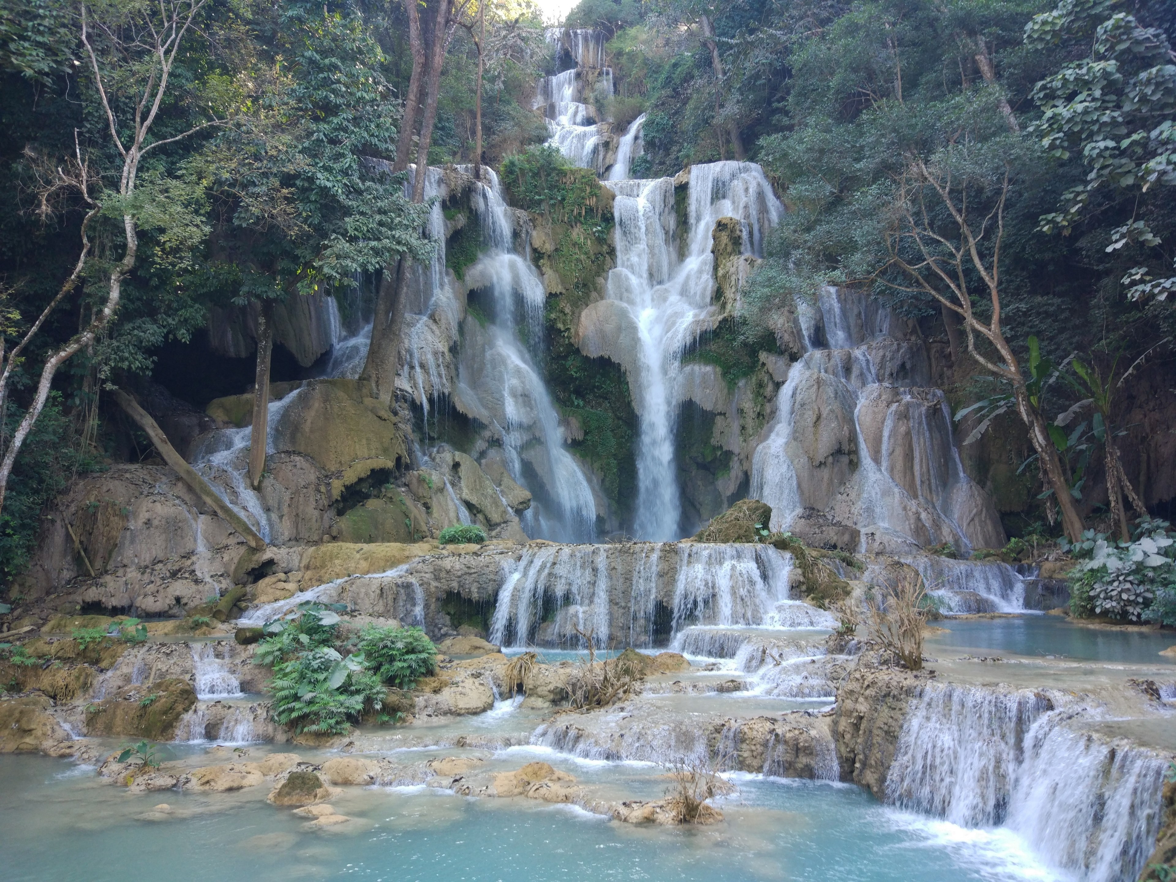 kuangsi falls 4k, HD Wallpaper