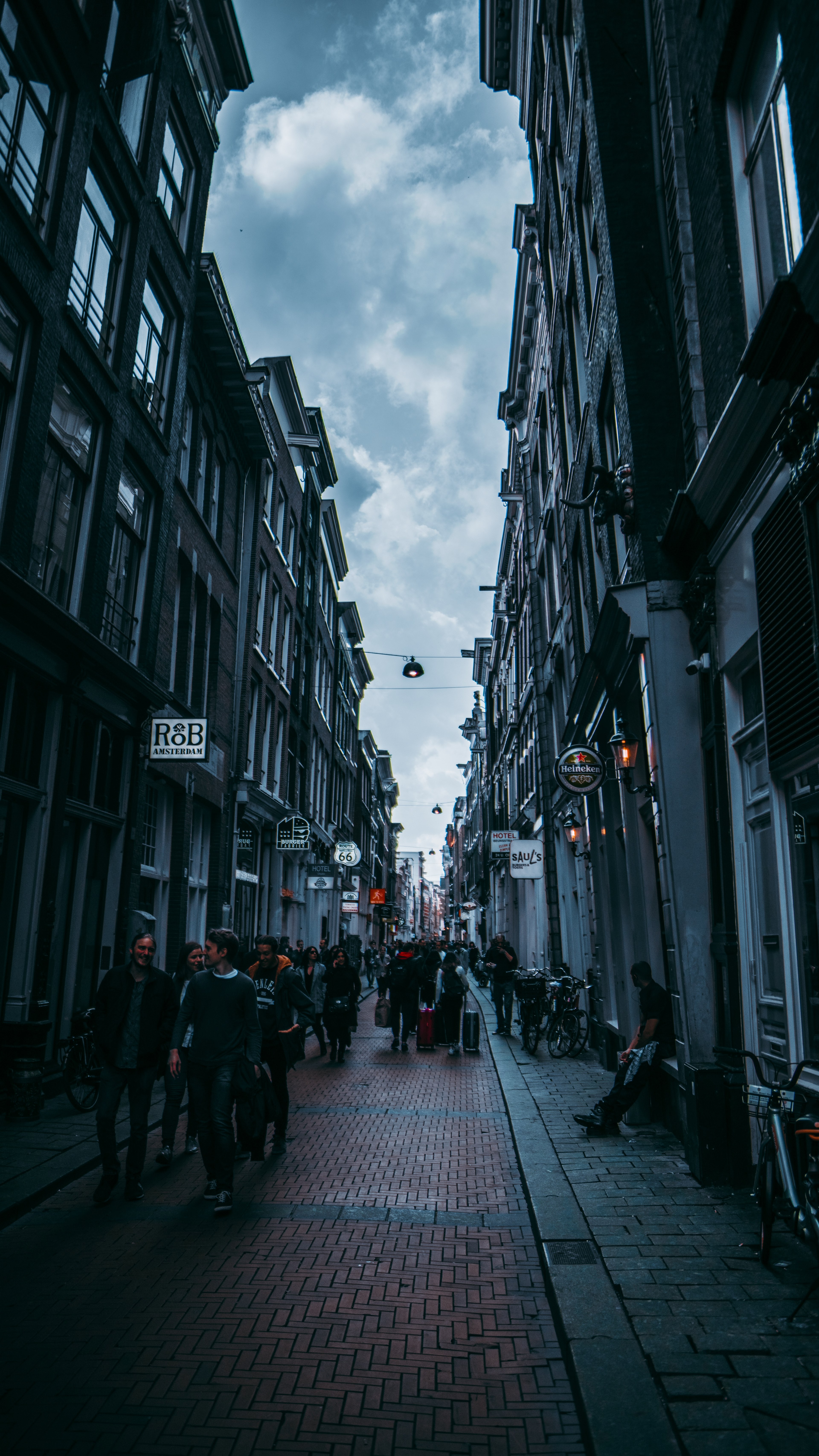 amsterdam streets 4k, Phone HD Wallpaper
