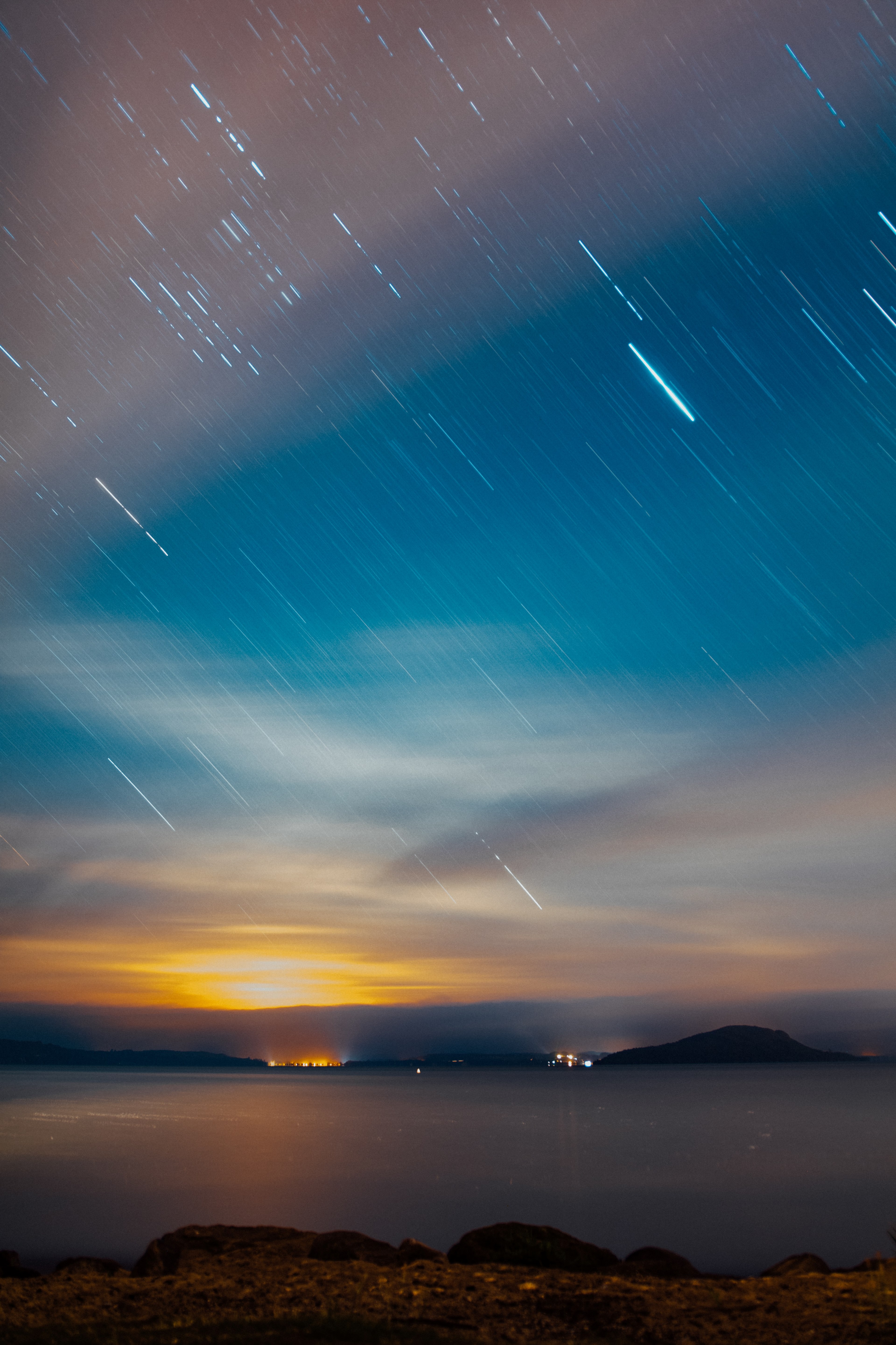 star nature cloud and sunset hd, 4k, Phone HD Wallpaper