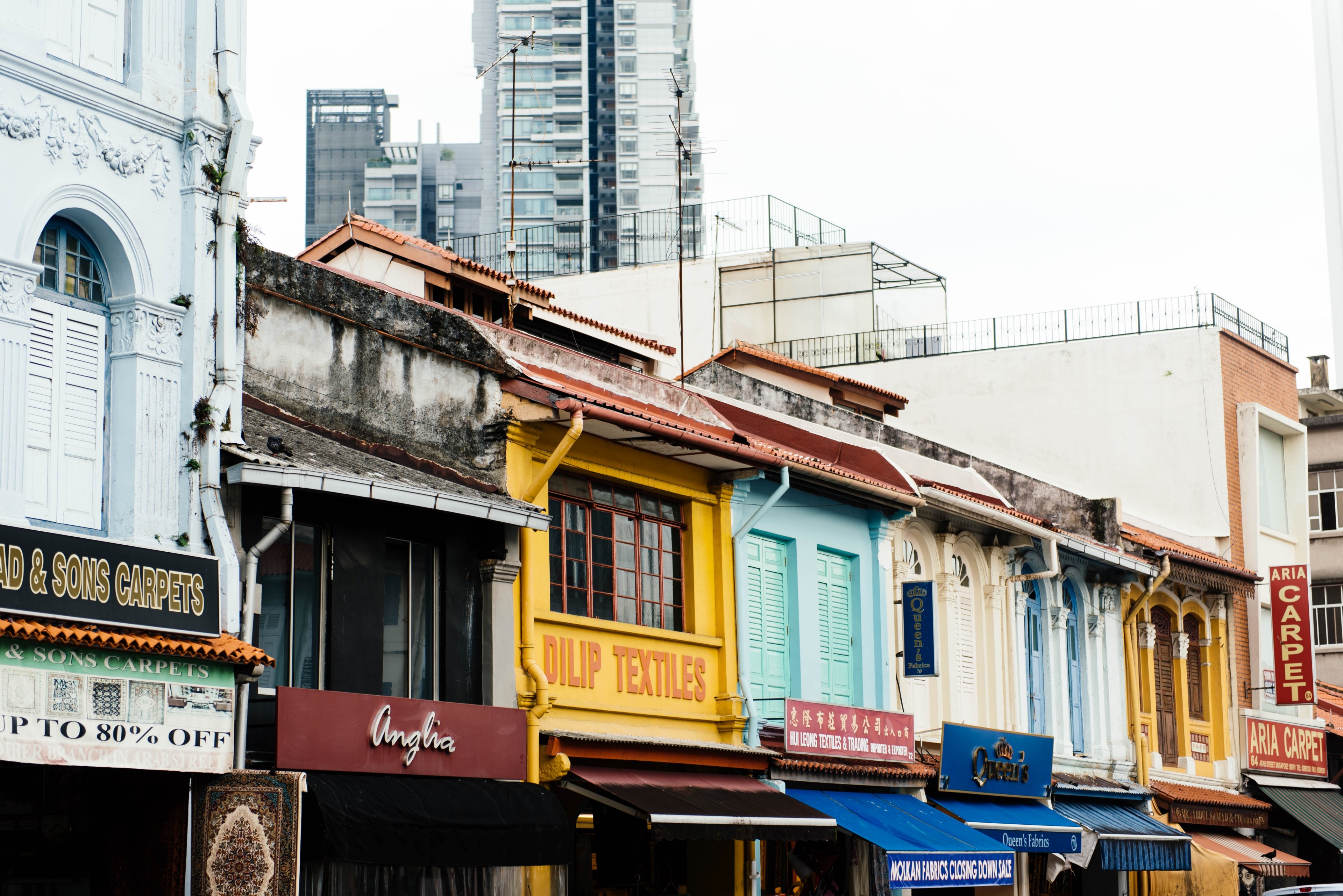 shop store street and city 4k, HD Wallpaper