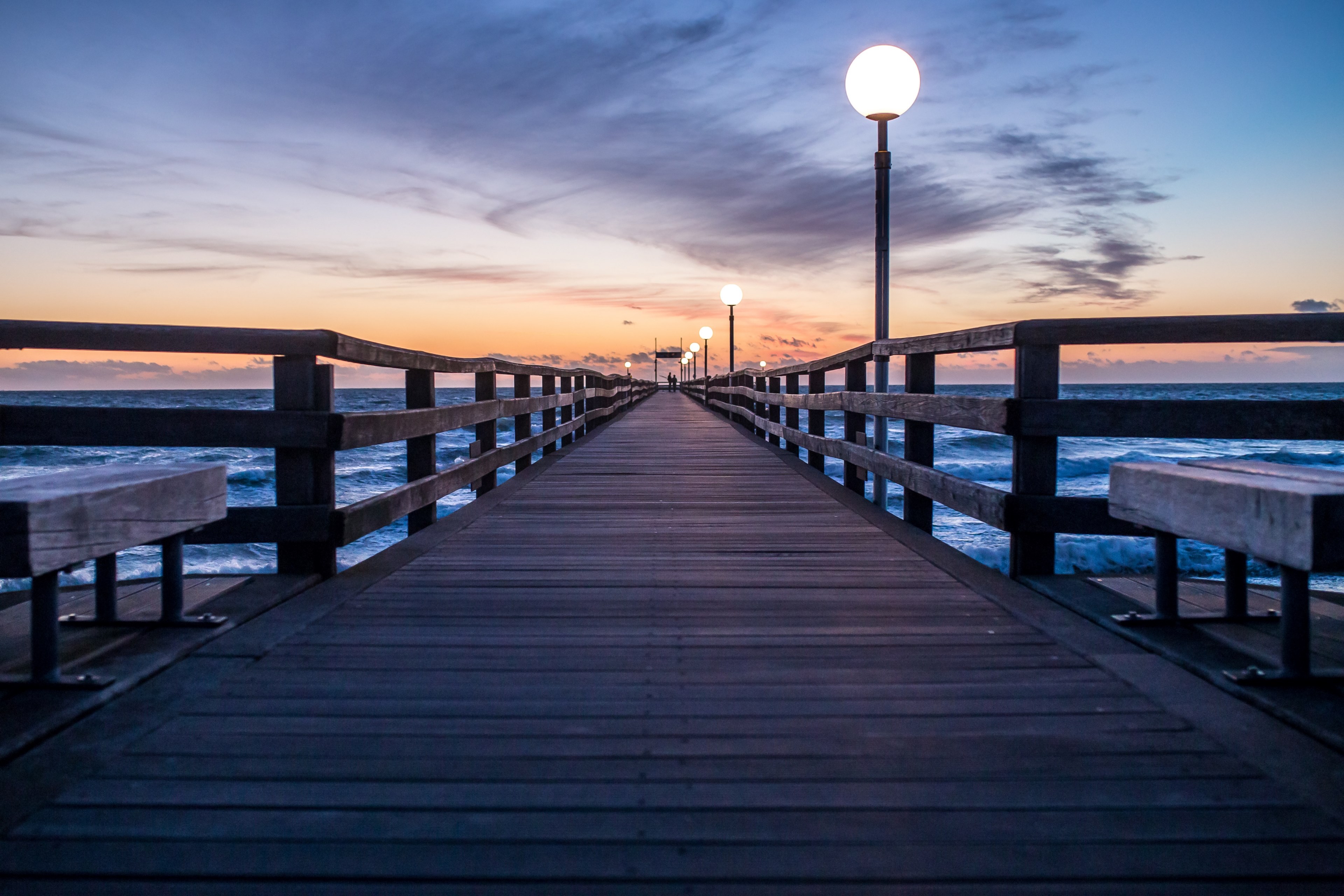 sunset over the baltic 4k, HD Wallpaper