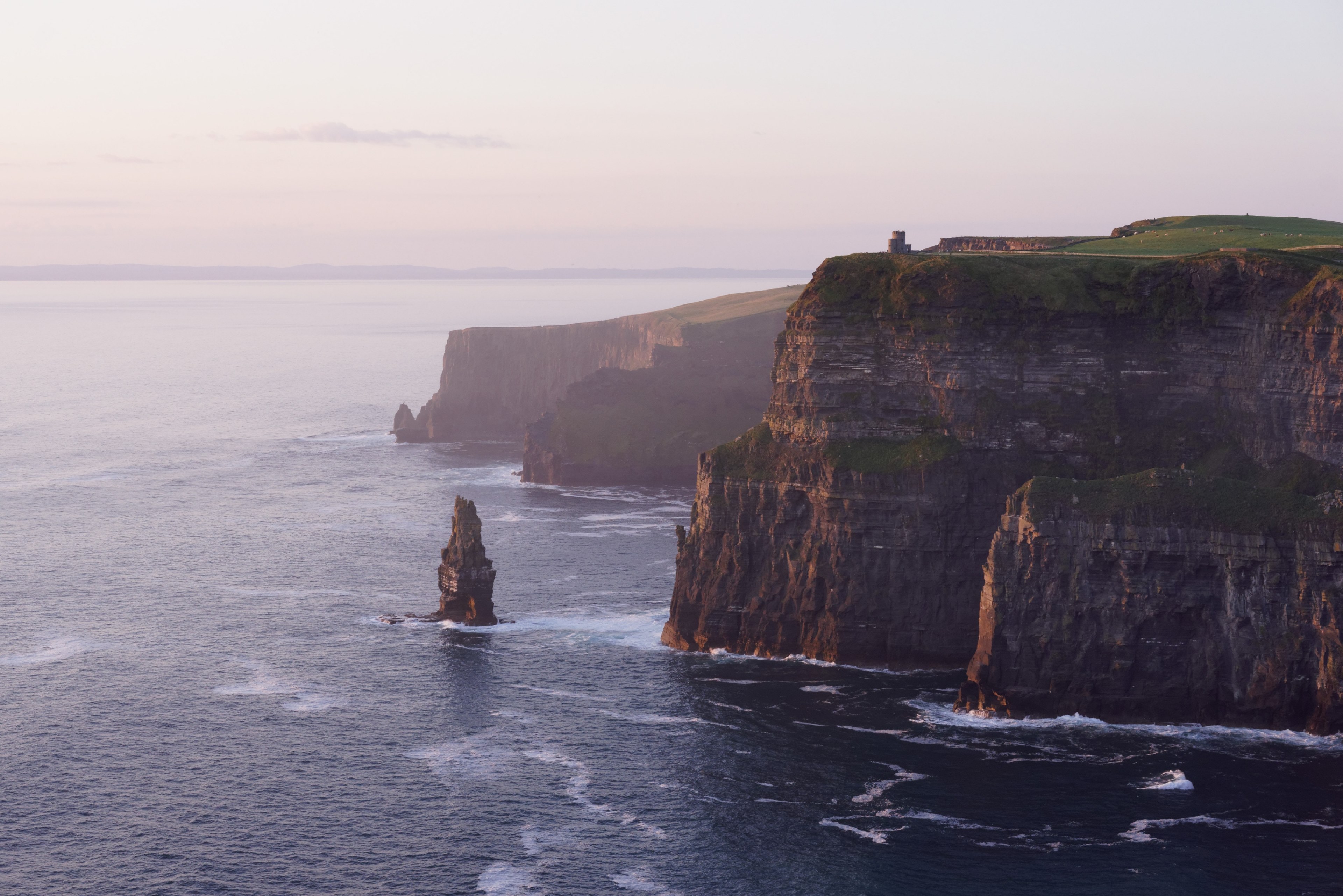 cliff coastal coast and sea 4k, HD Wallpaper