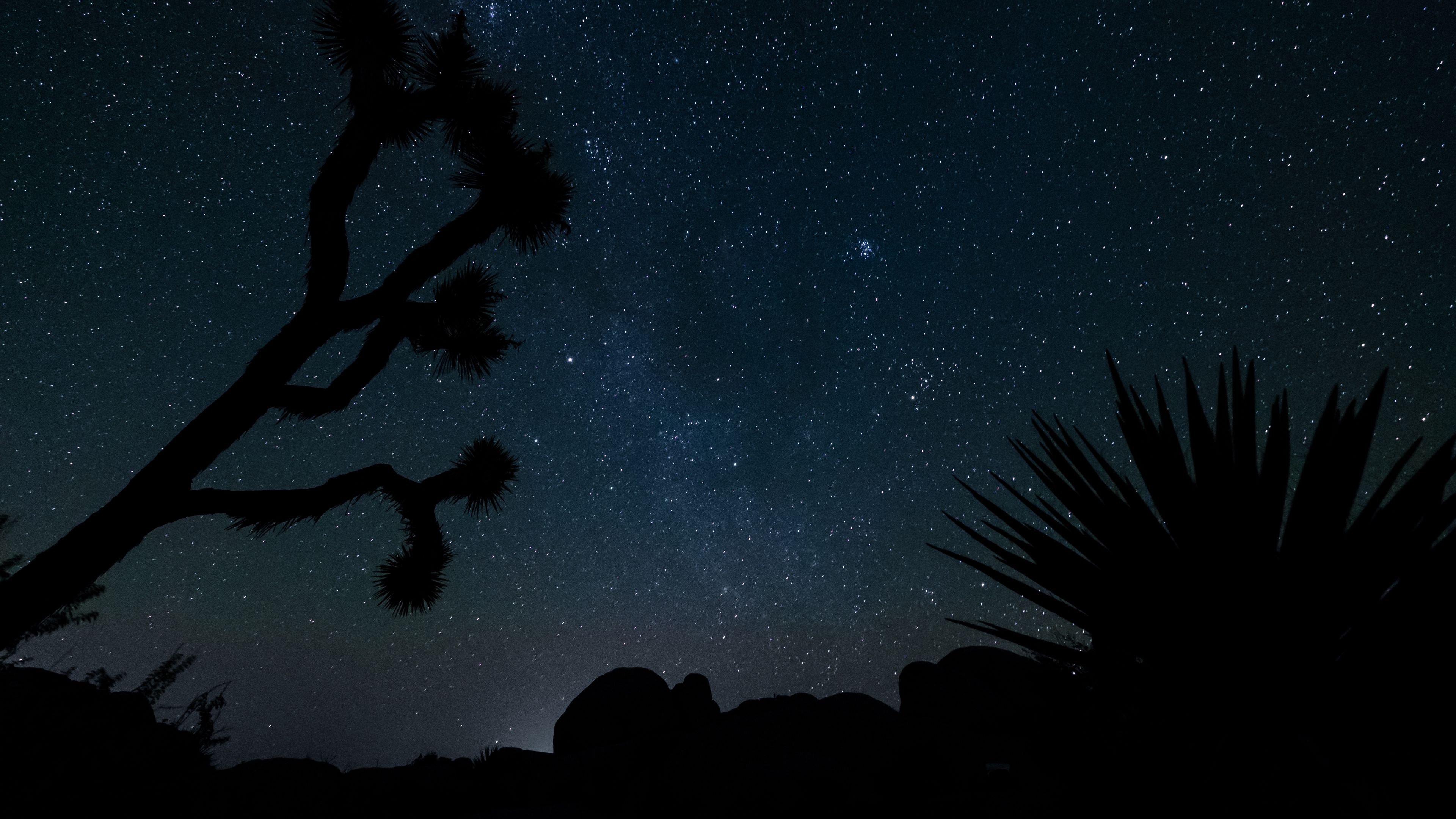 starry sky, stars, space, 4k, HD Wallpaper