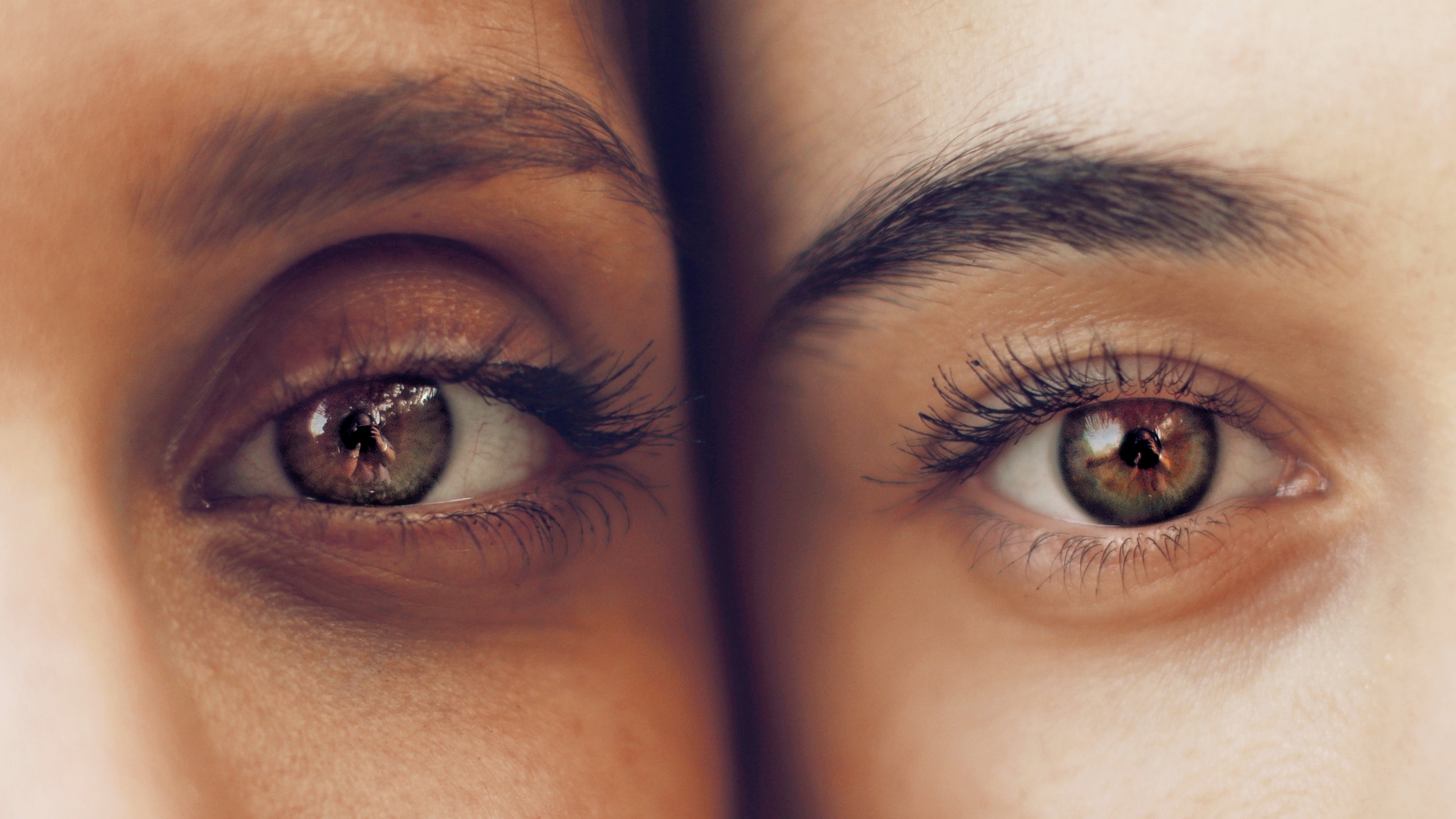 eye eyebrow side by side and couple 4k, HD Wallpaper