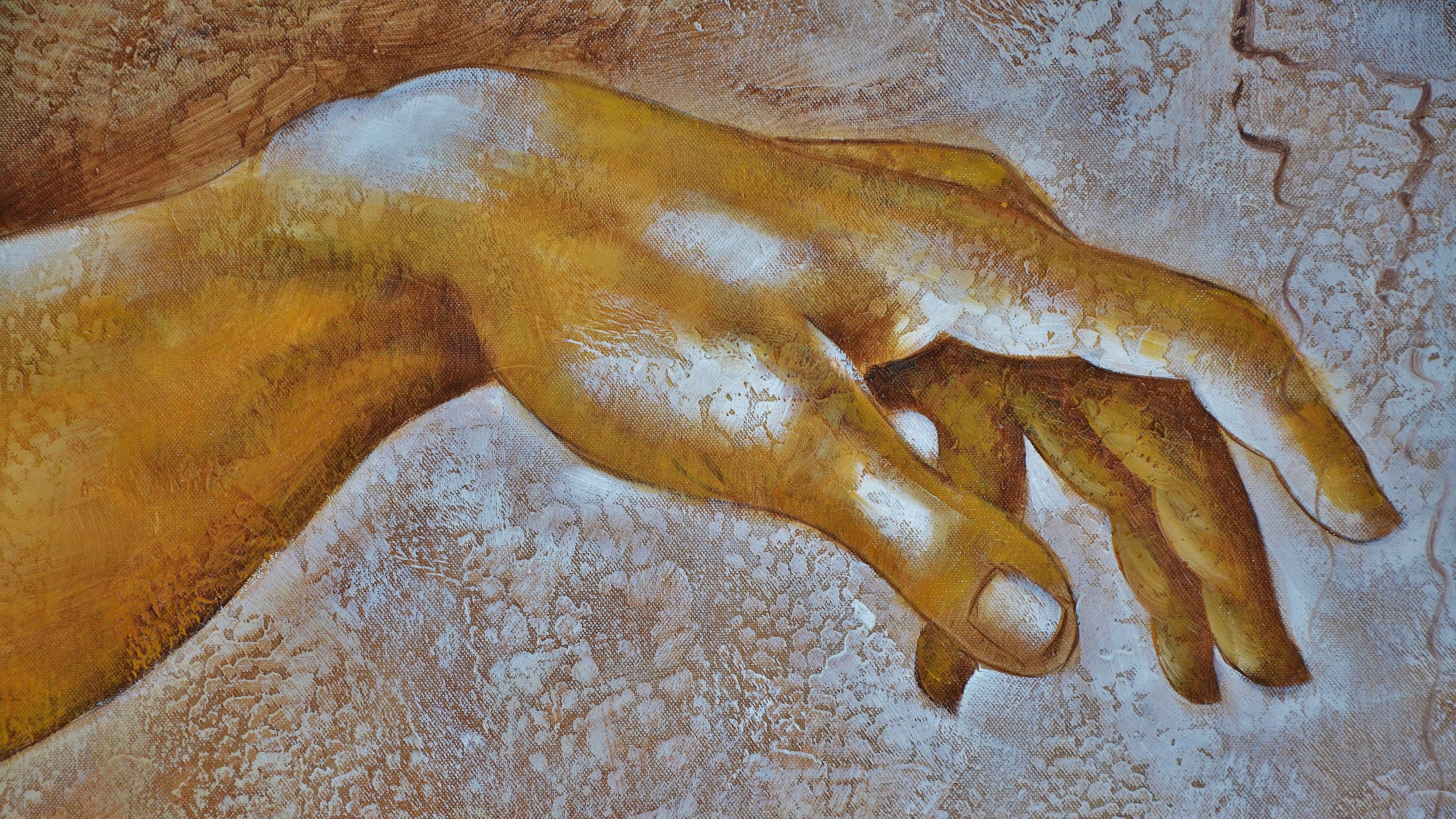 hand, art, fingers, 4k, HD Wallpaper