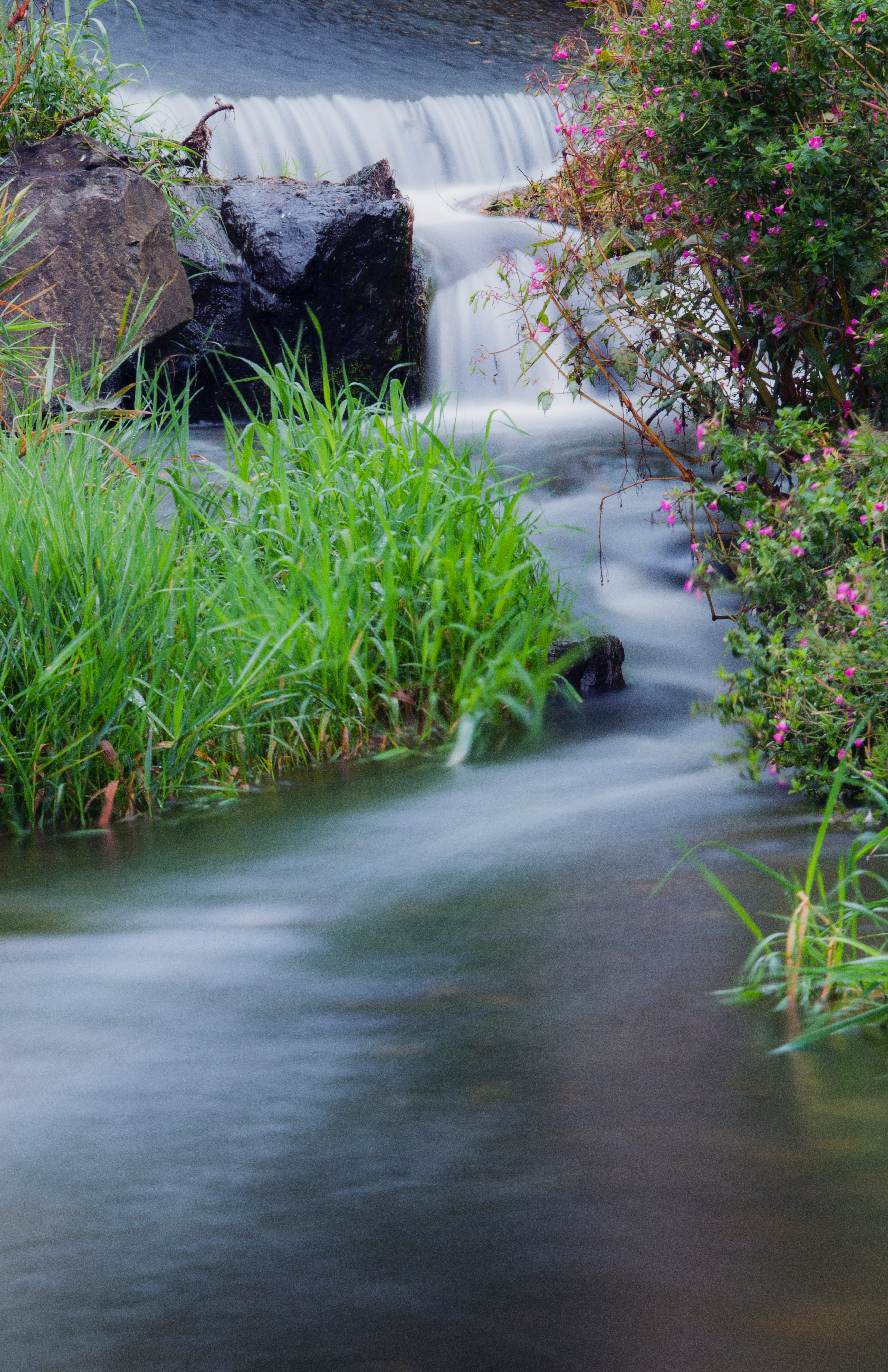 landscape line way and river hd, 4k, Phone HD Wallpaper