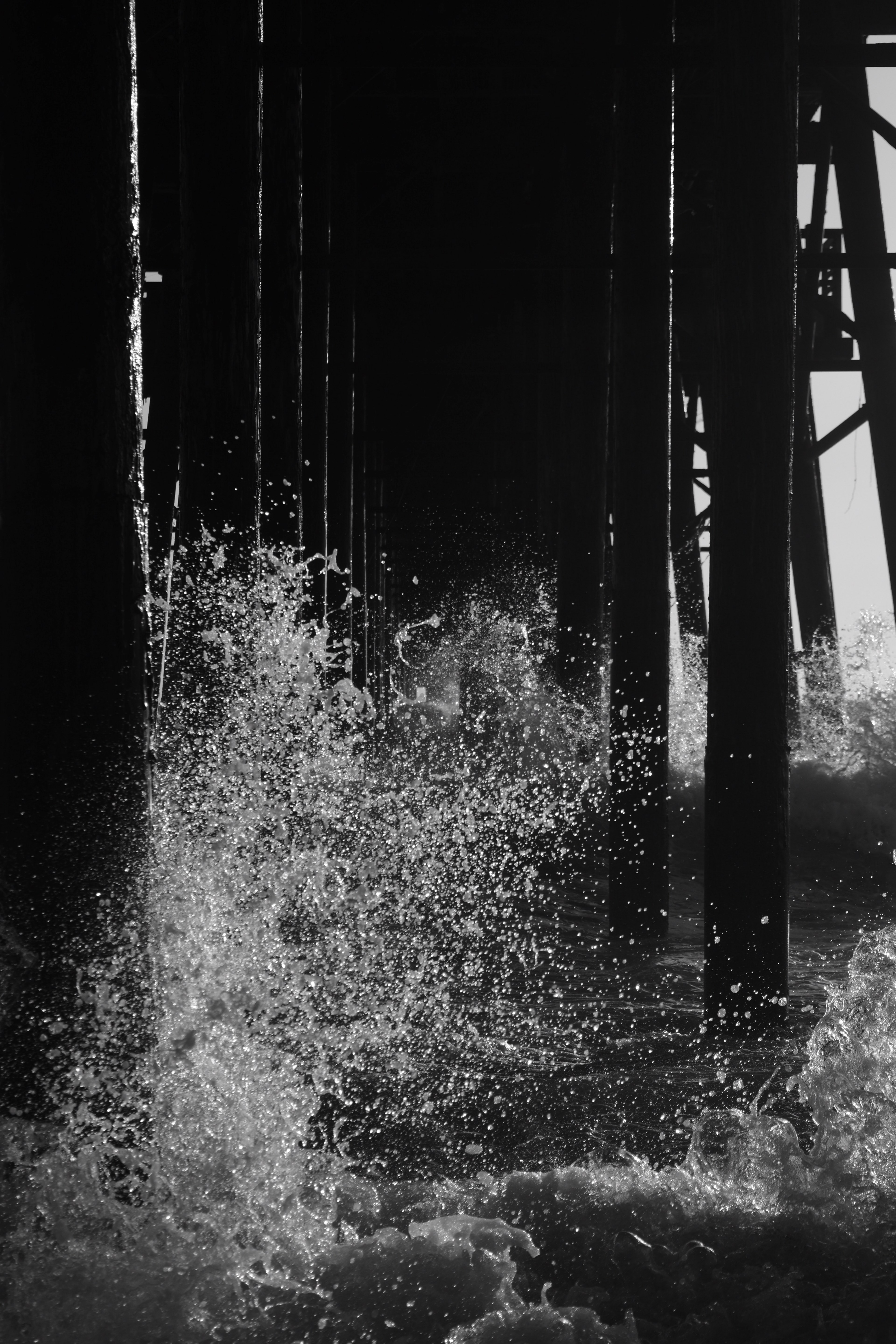 pacific ocean splash and water hd, 4k, Phone HD Wallpaper