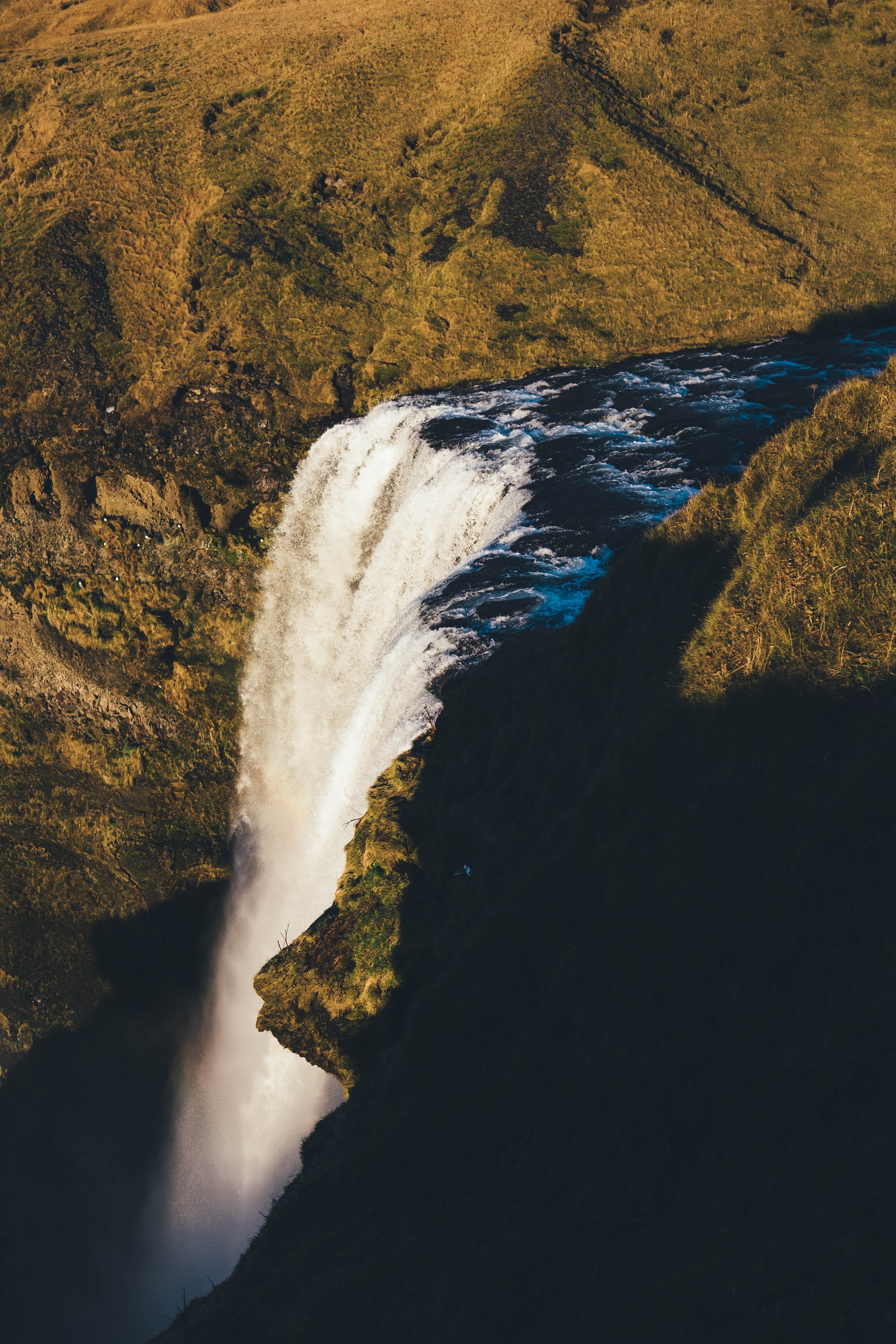 waterfall mountain water and river hd, 4k, Phone HD Wallpaper