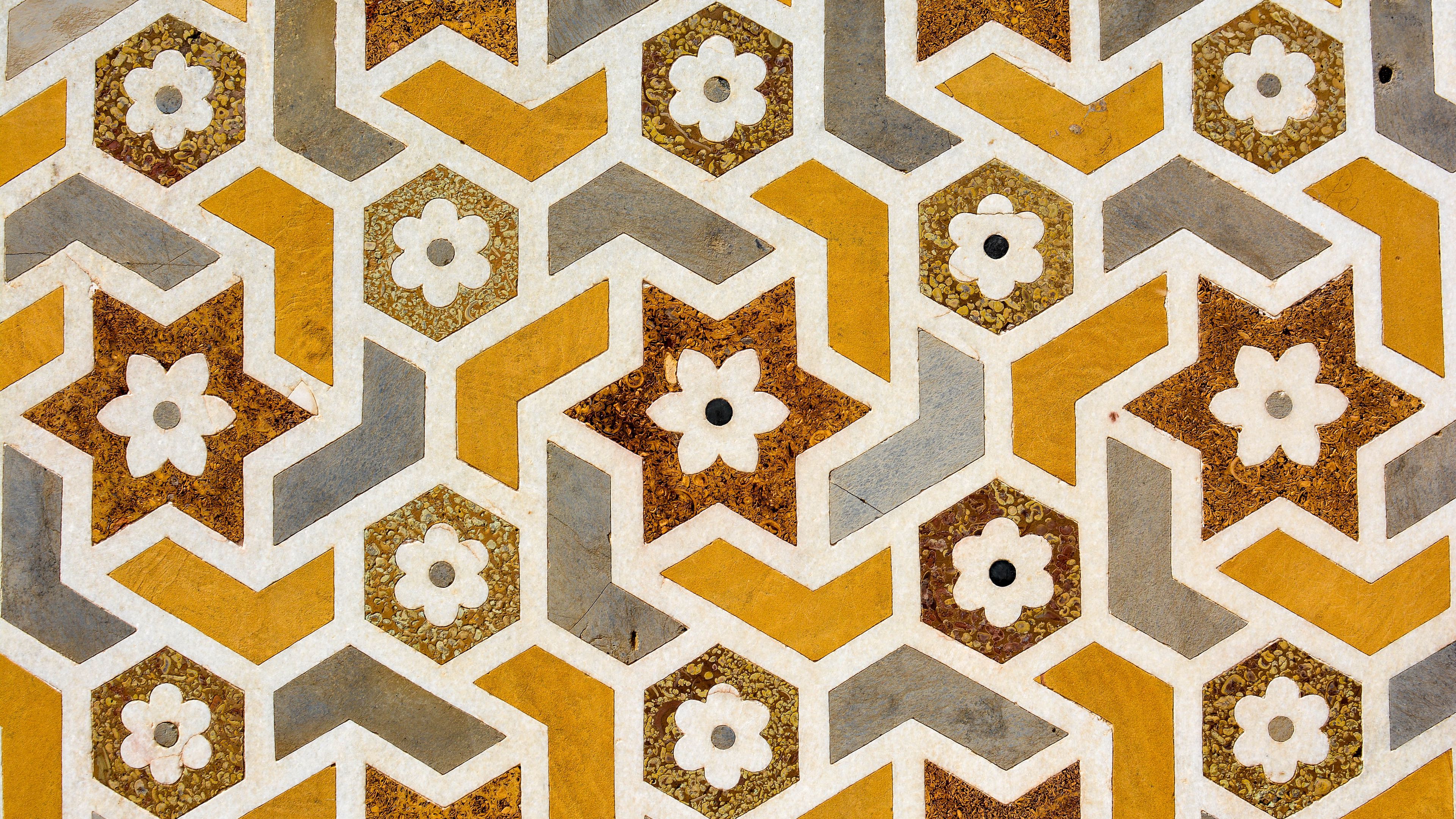 texture, flowers, patterns, 4k, HD Wallpaper