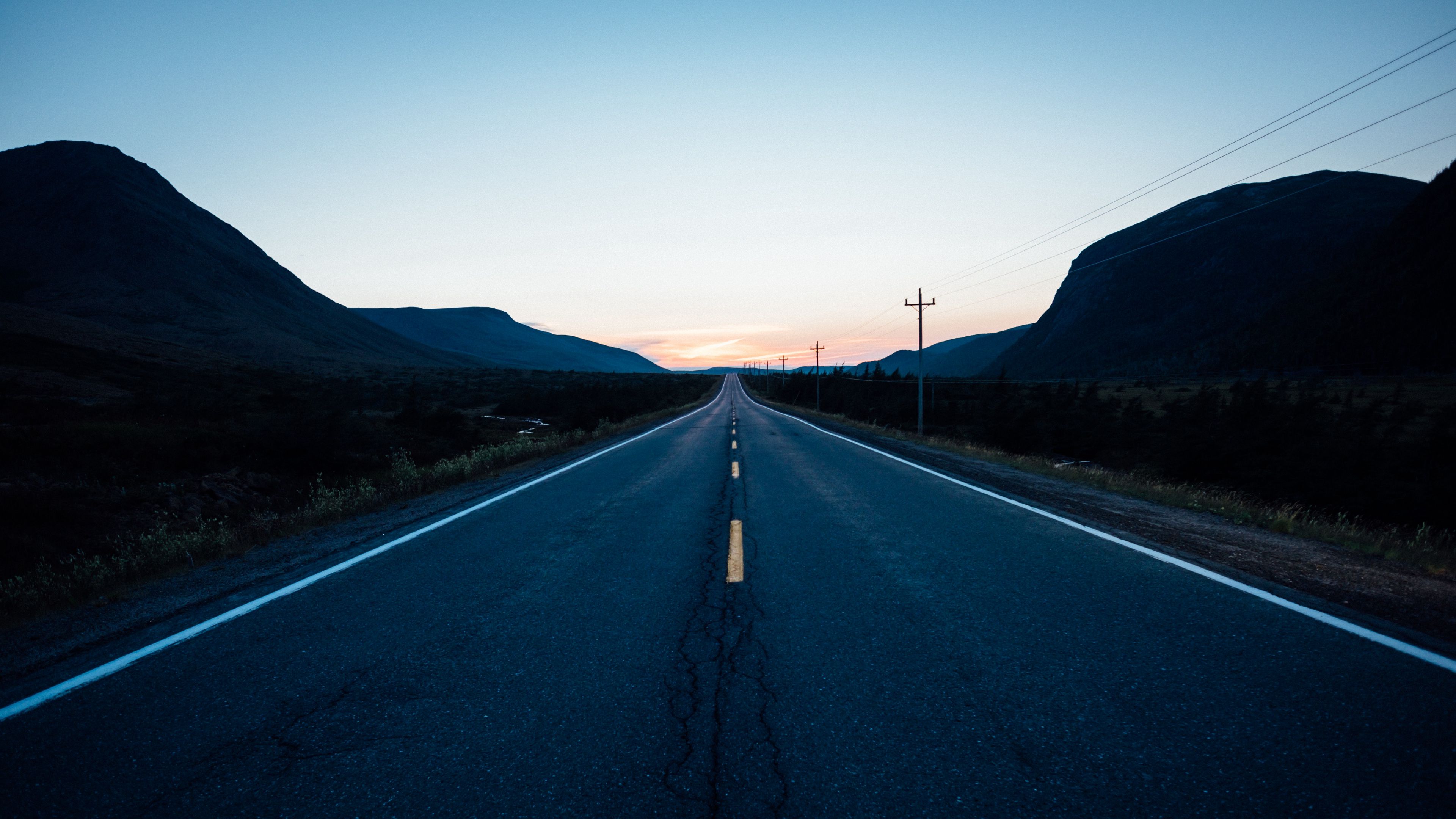 road, marking, movement, 4k, HD Wallpaper