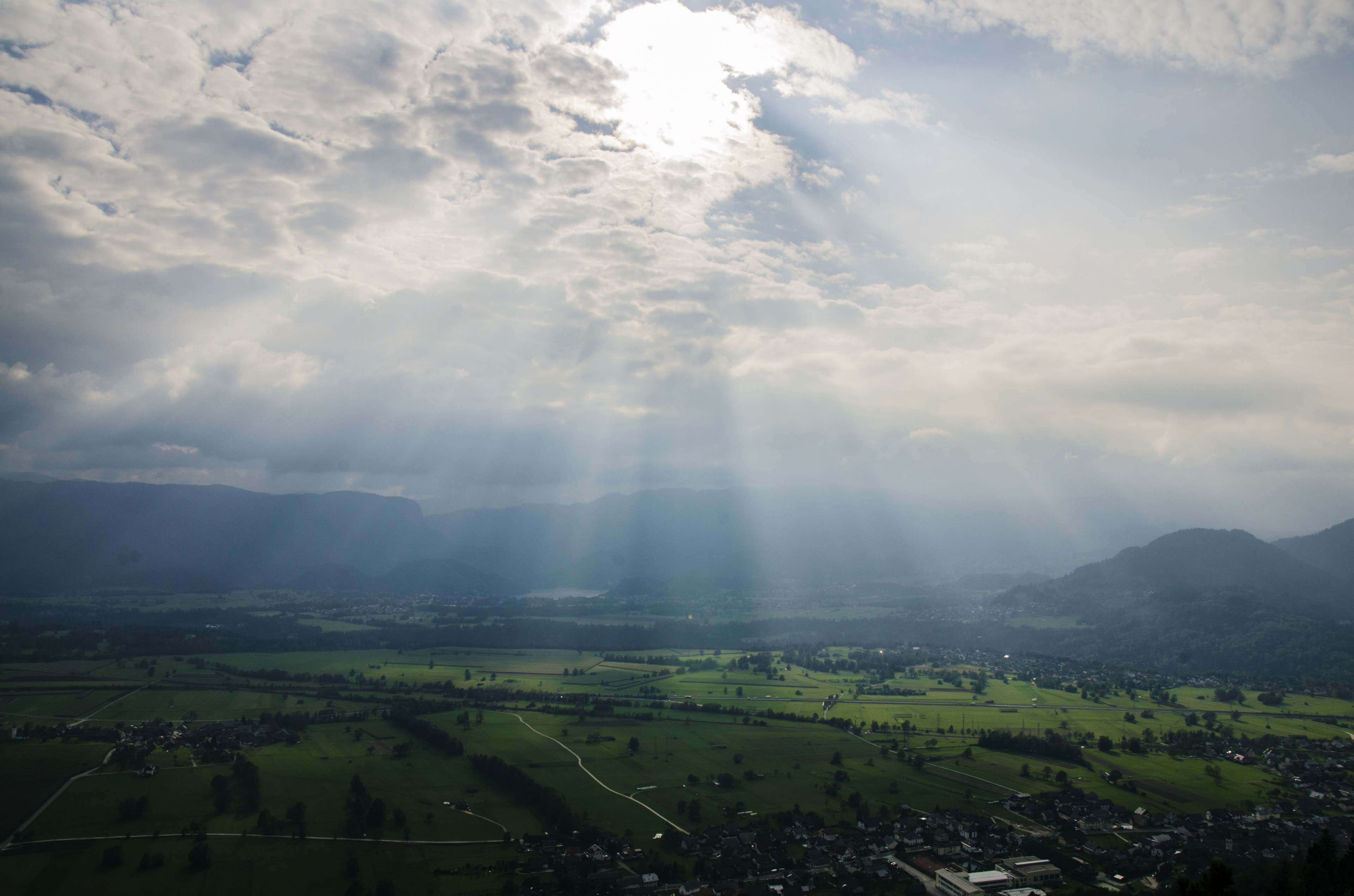 cloud sunlight light and land 4k, HD Wallpaper