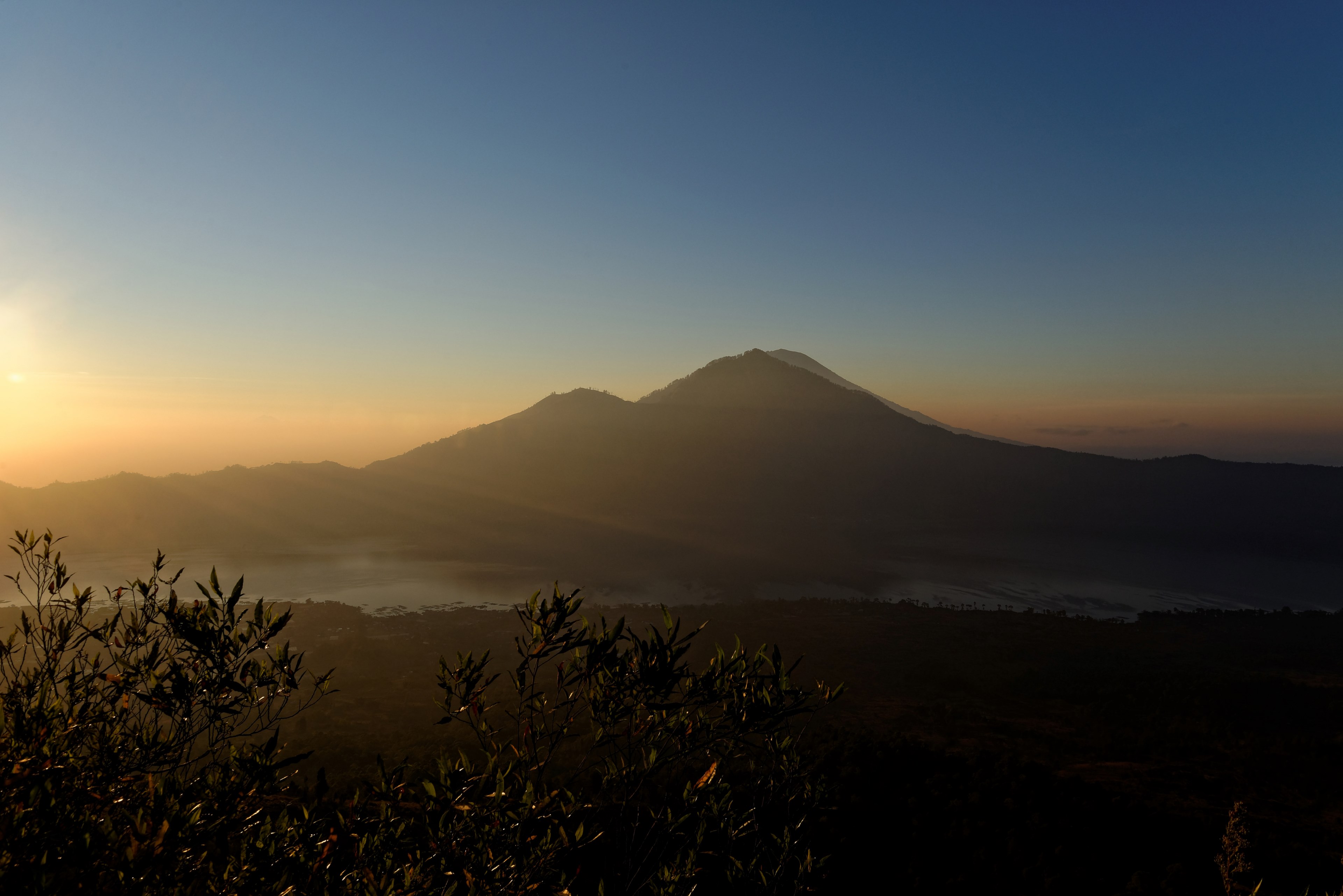 mountain landscape sunset and wilderness 4k, HD Wallpaper
