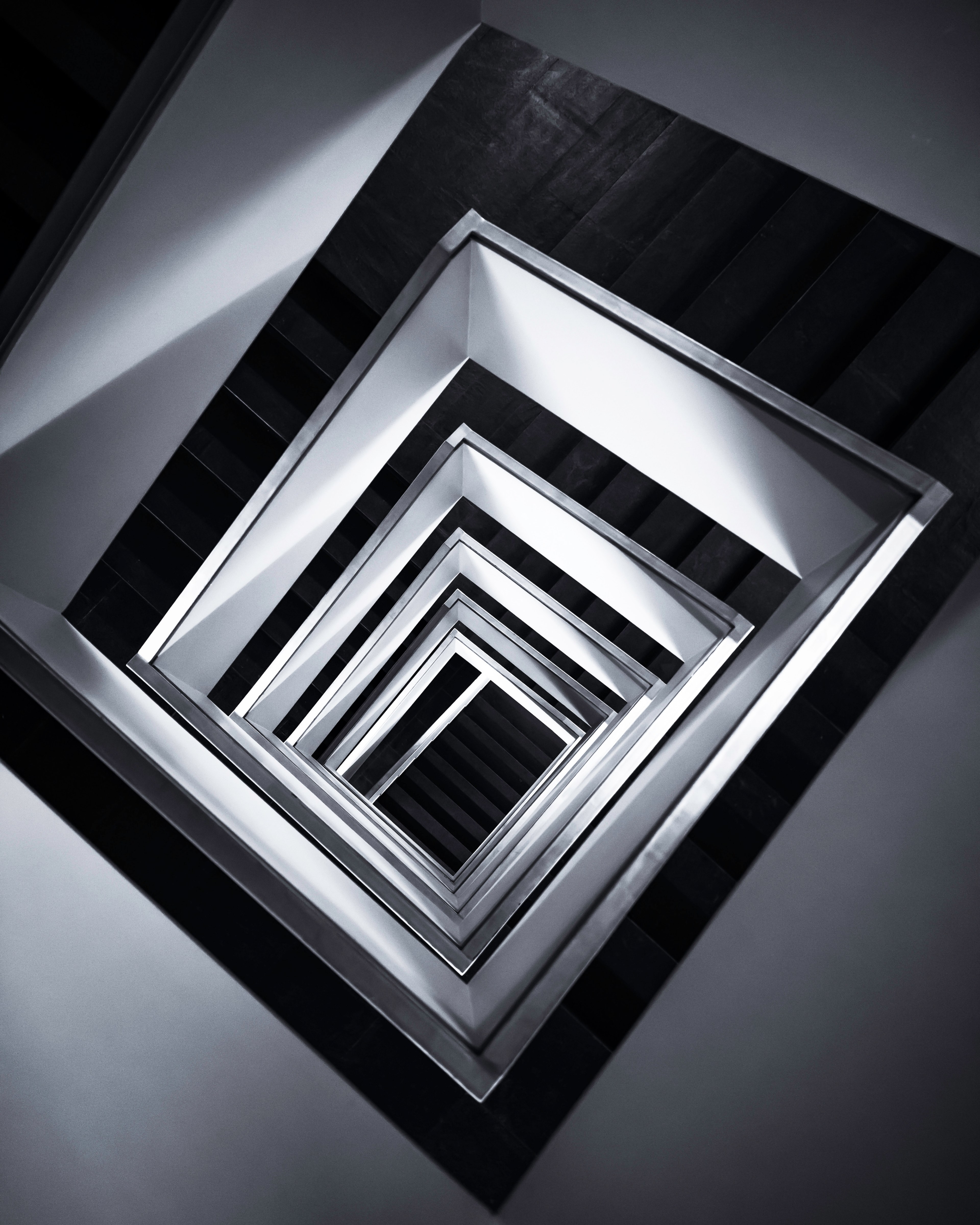 stairs staircase stairwell and ladder hd, 4k, Phone HD Wallpaper