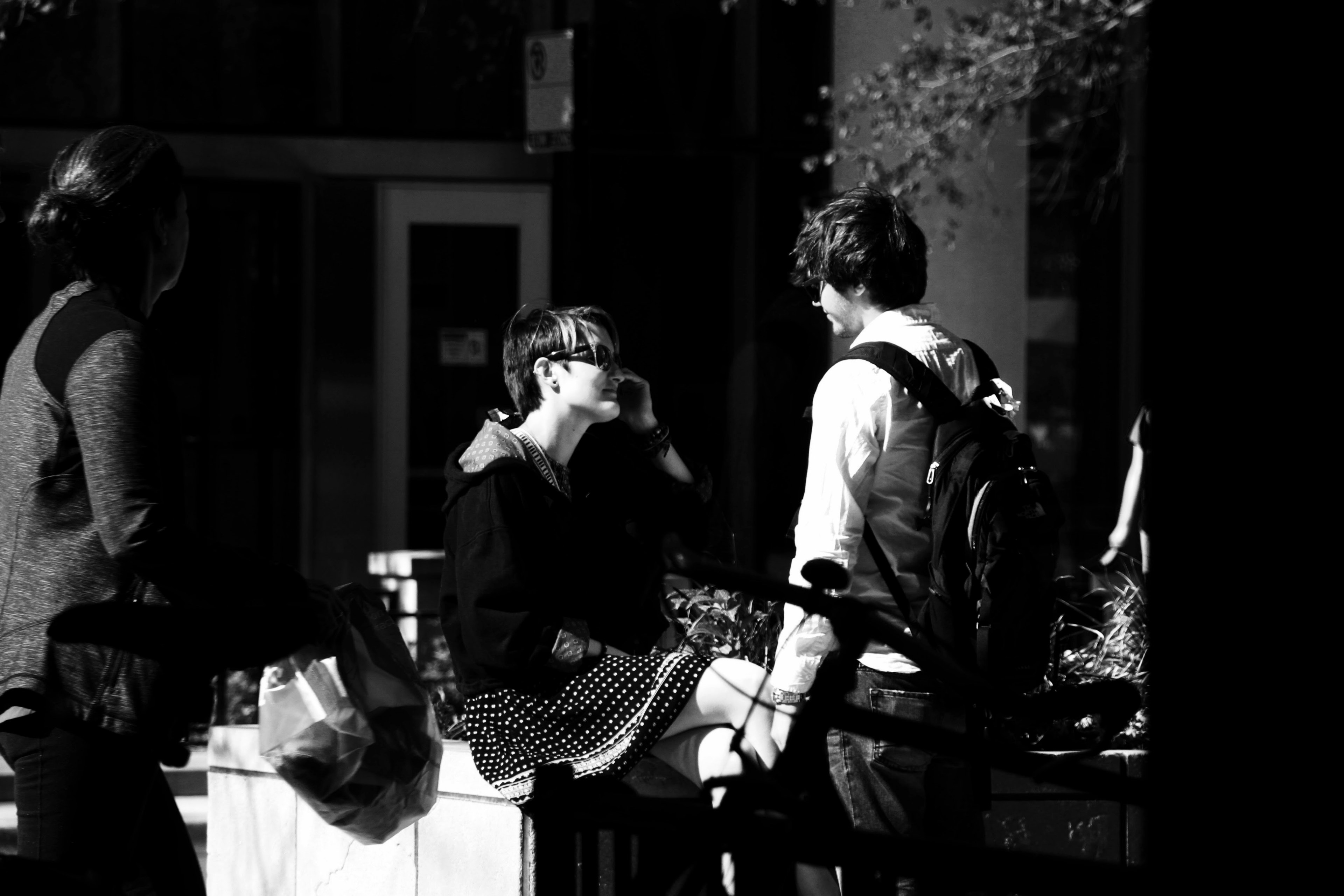 street blackandwhite black and white and bw 4k, HD Wallpaper
