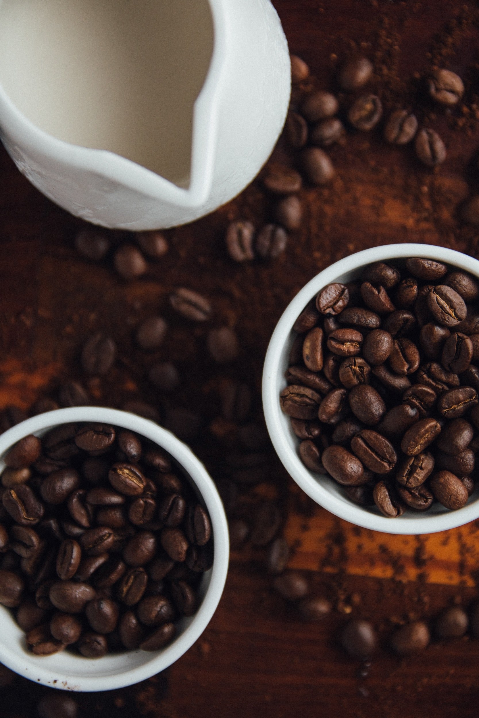 coffee bean milk brown and coffee hd, 4k, Phone HD Wallpaper