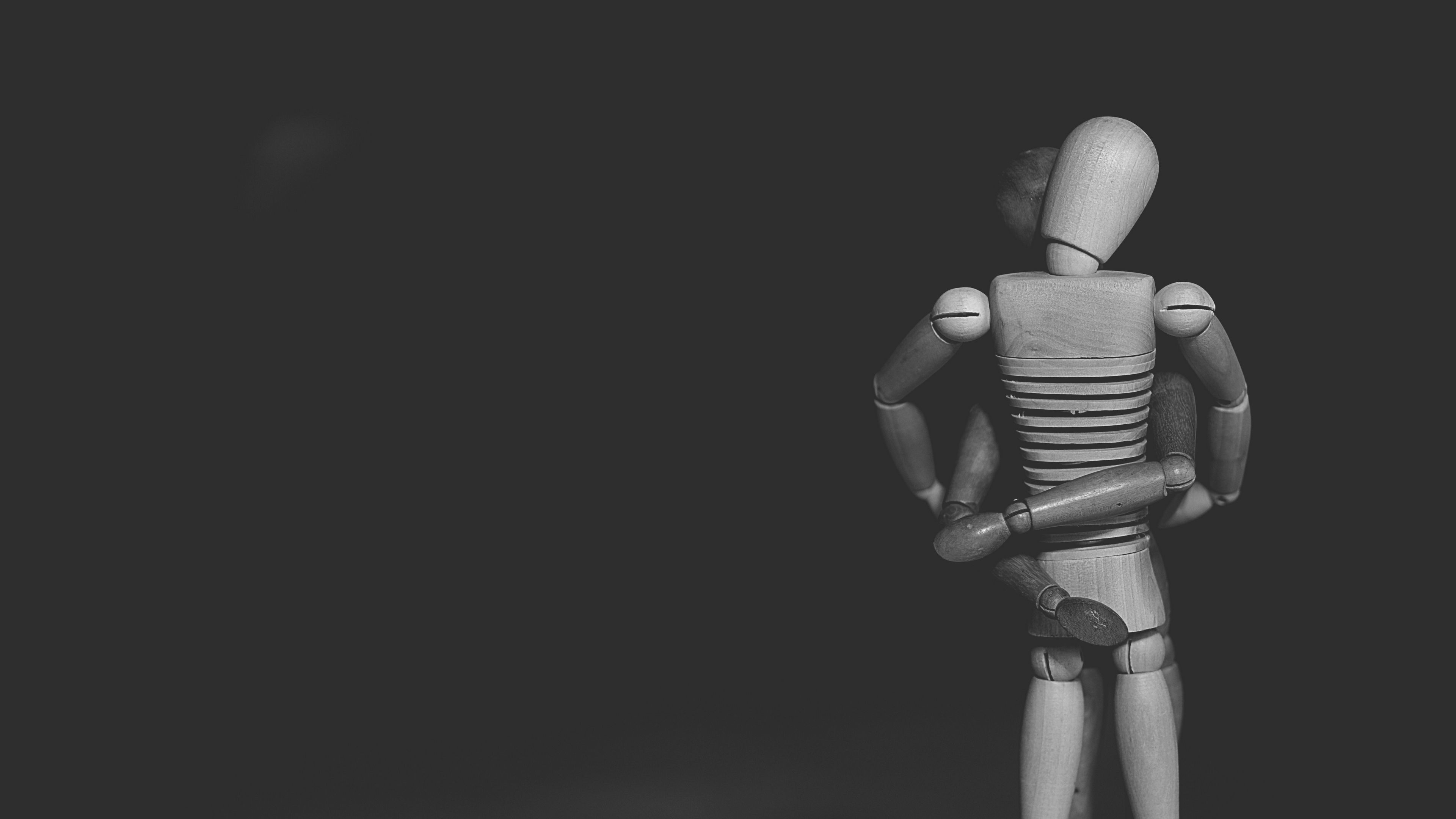 gestalta, mannequin, figure, bw, 4k, HD Wallpaper