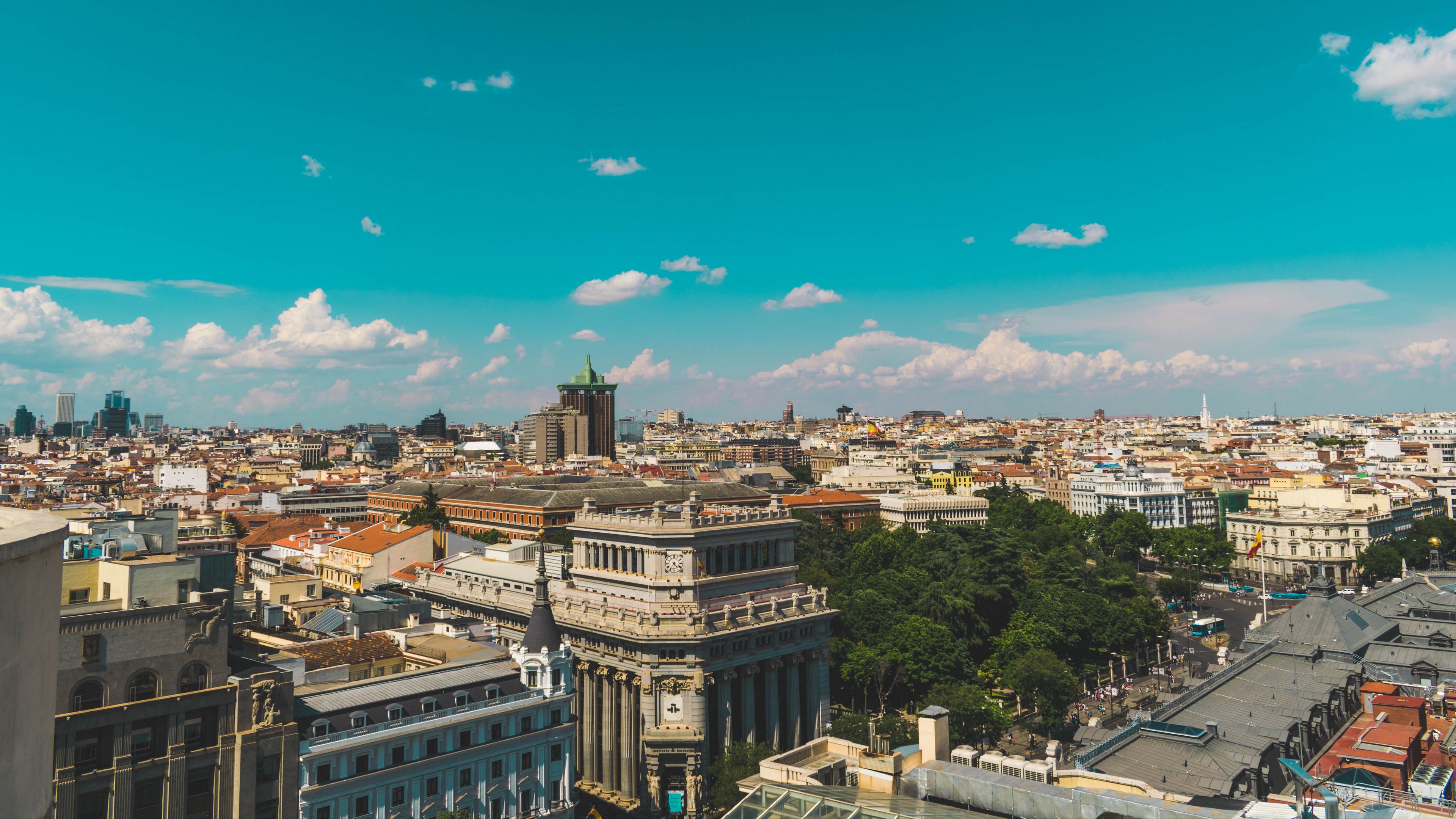 city, buildings, top view, 4k, HD Wallpaper