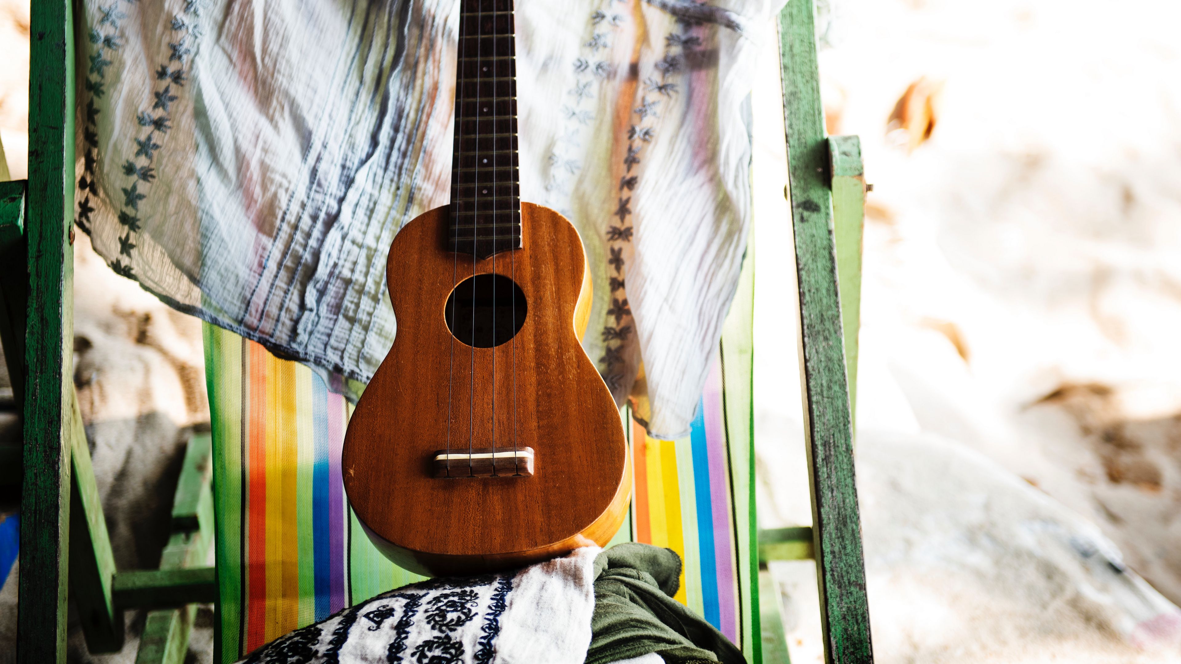 guitar, musical instrument, cloth, 4k, HD Wallpaper