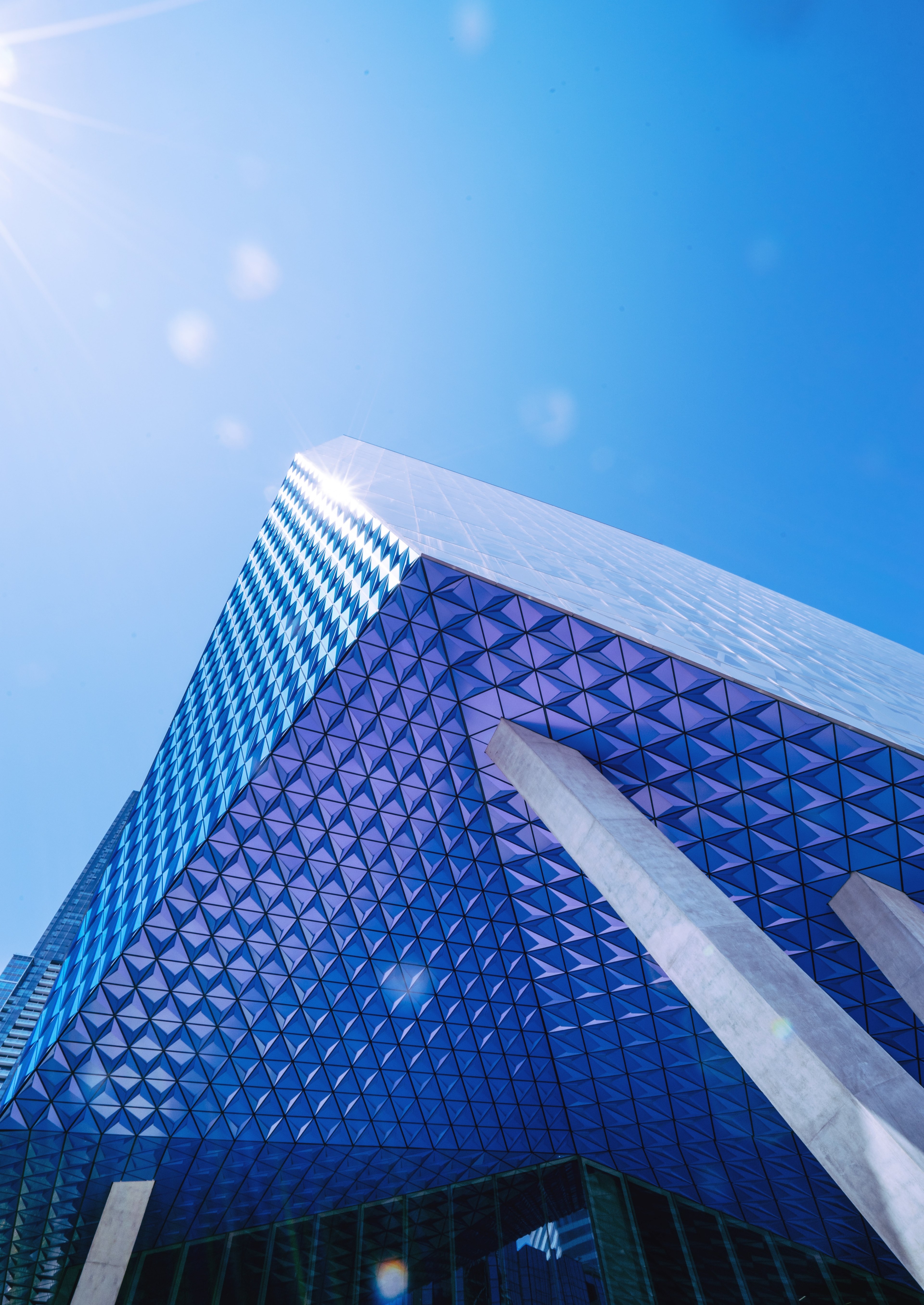 downtown city urban and geometric hd, 4k, Phone HD Wallpaper
