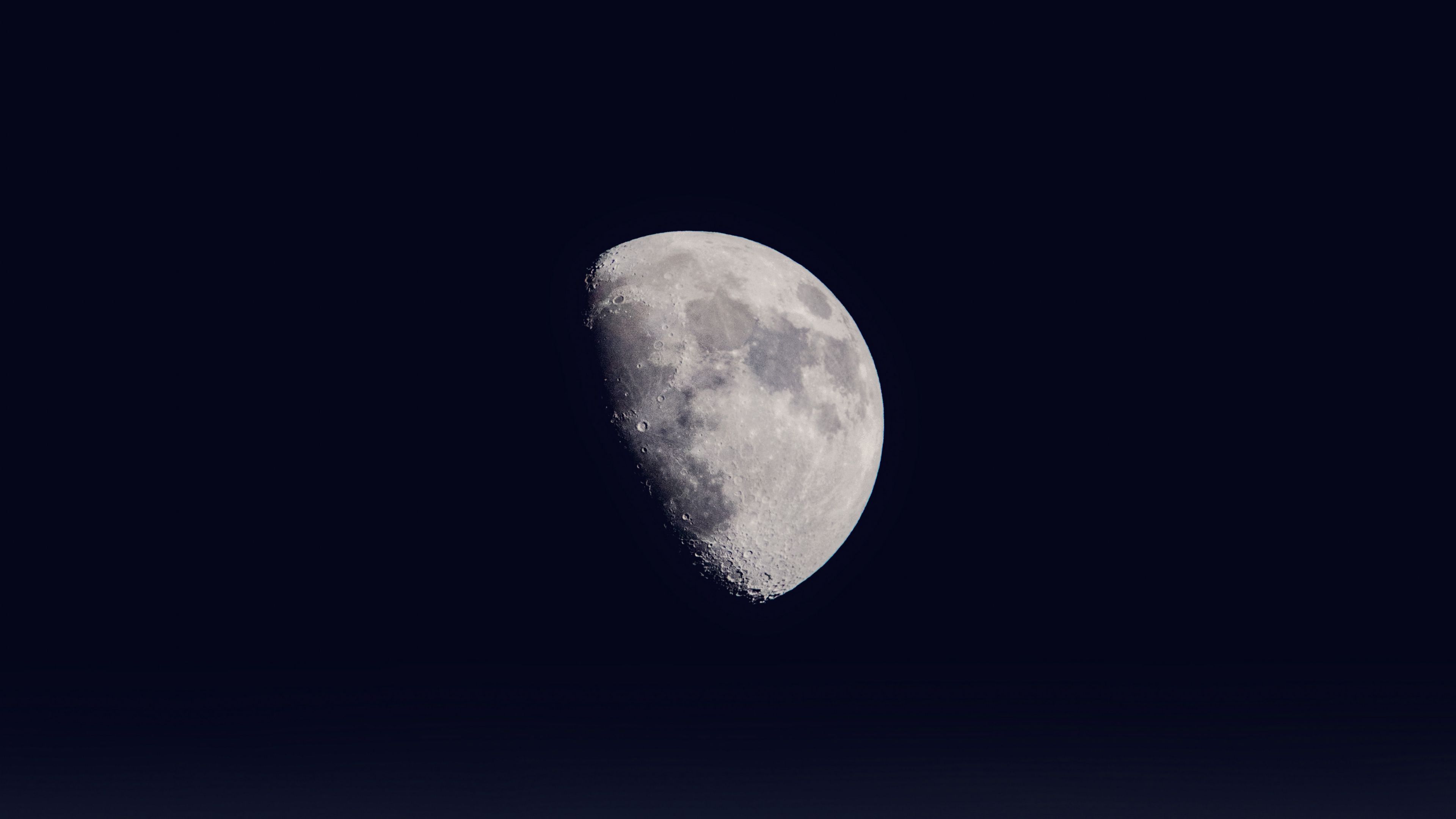 full moon, moon, dark, 4k, HD Wallpaper