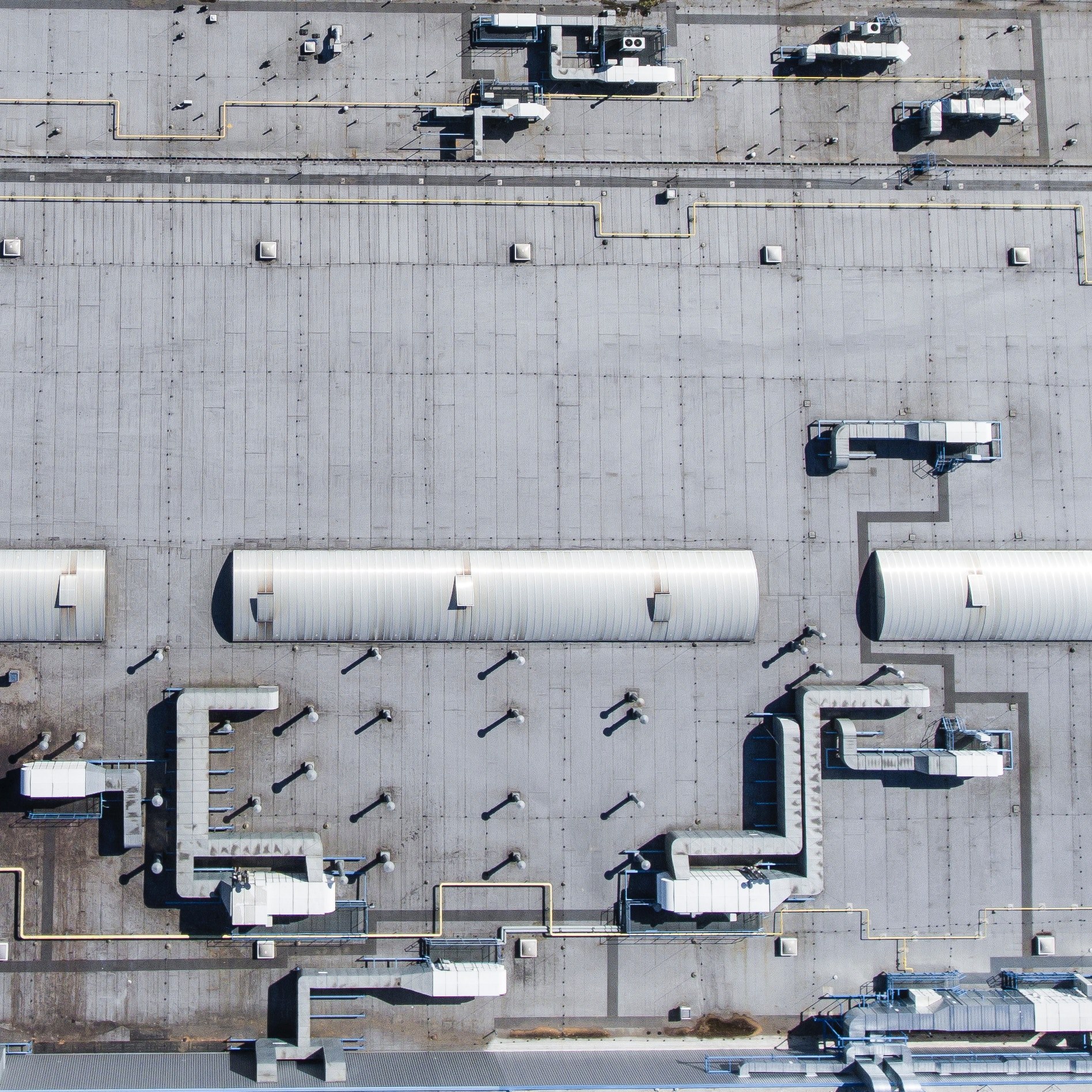 industrial roof view from above_ 4k, HD Wallpaper