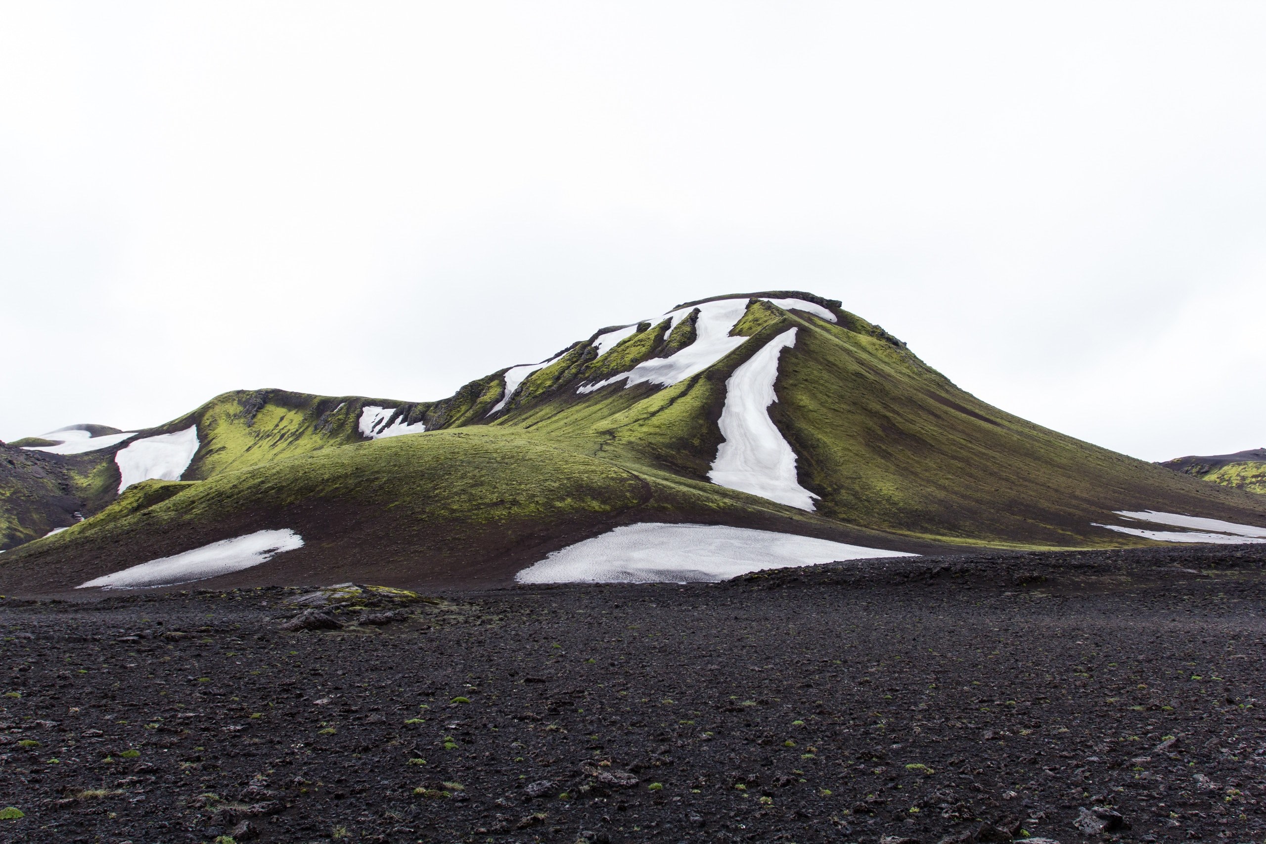 desolate barren snow and hill 4k, HD Wallpaper