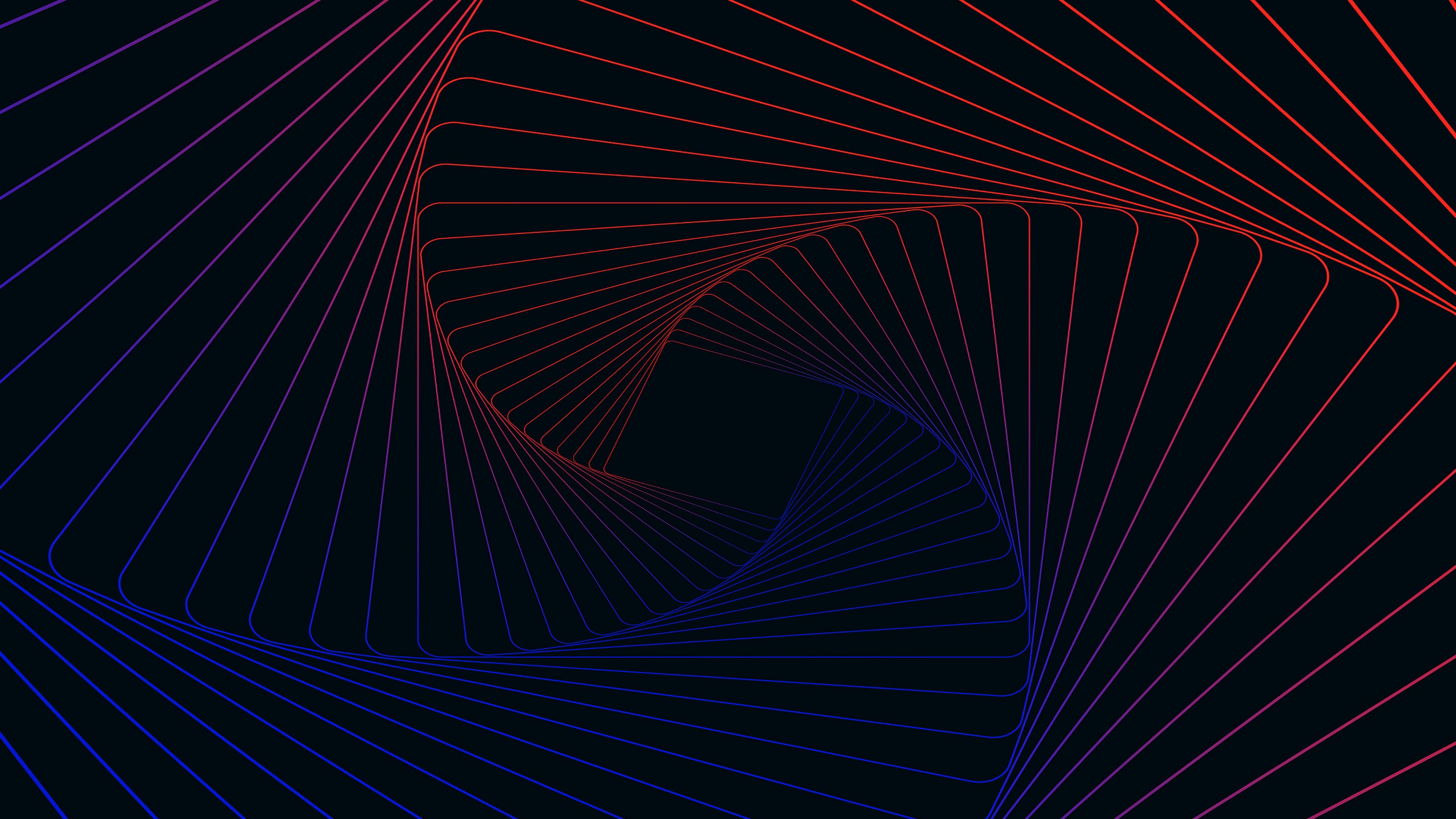 spiral, lines, stripes, 4k, HD Wallpaper