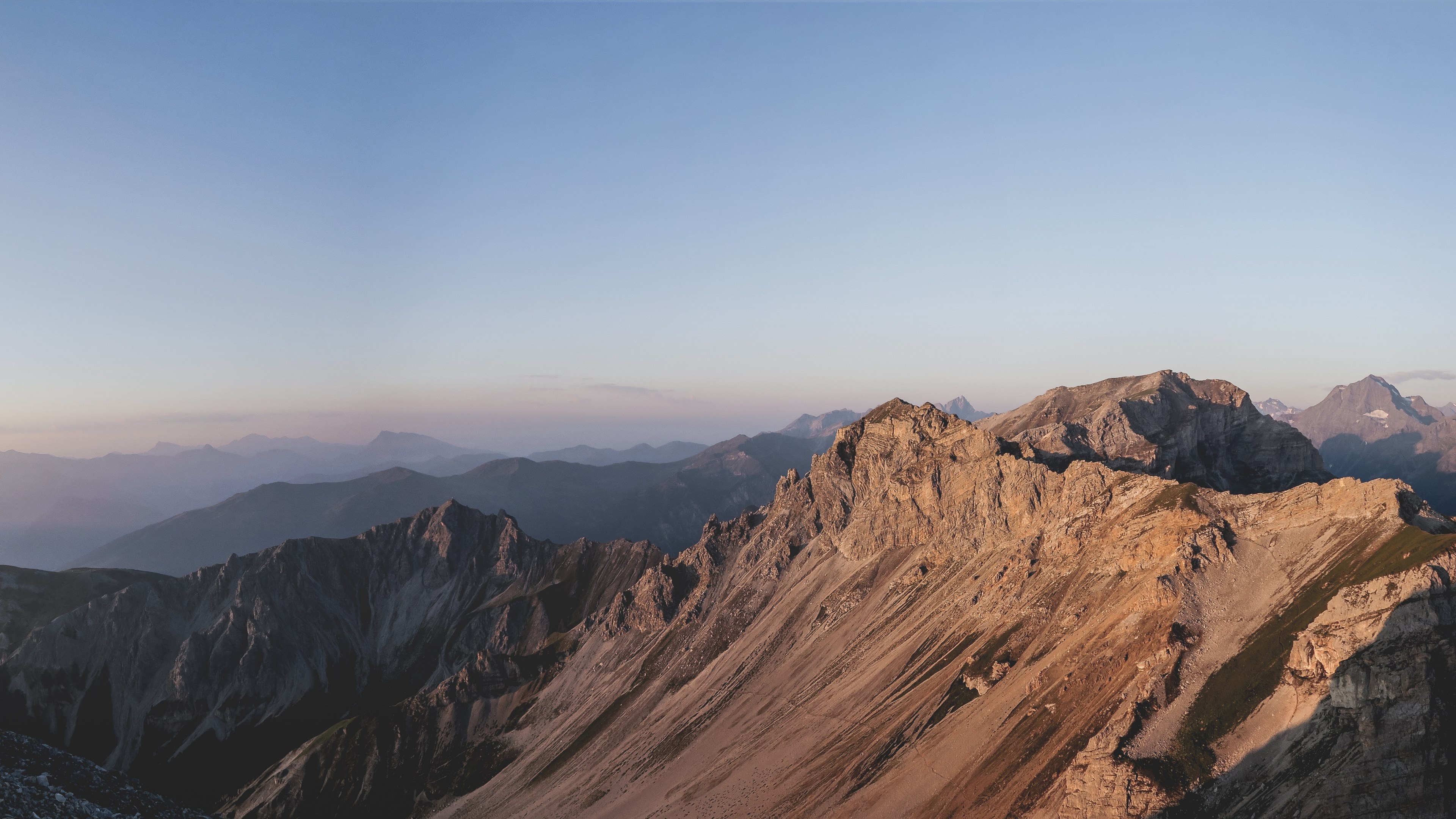 the rugged serles mountain in austria during sunset, sunset over serles mountain 4k, HD Wallpaper