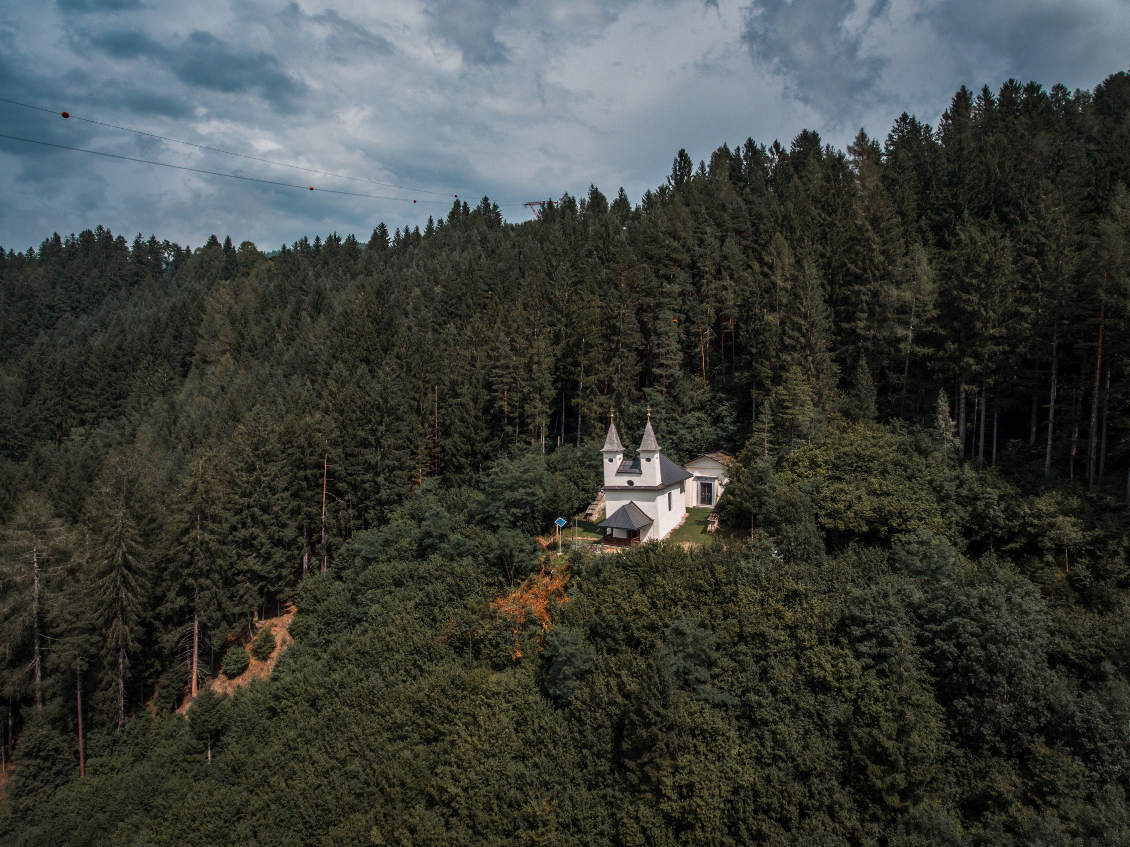 small church 4k, HD Wallpaper