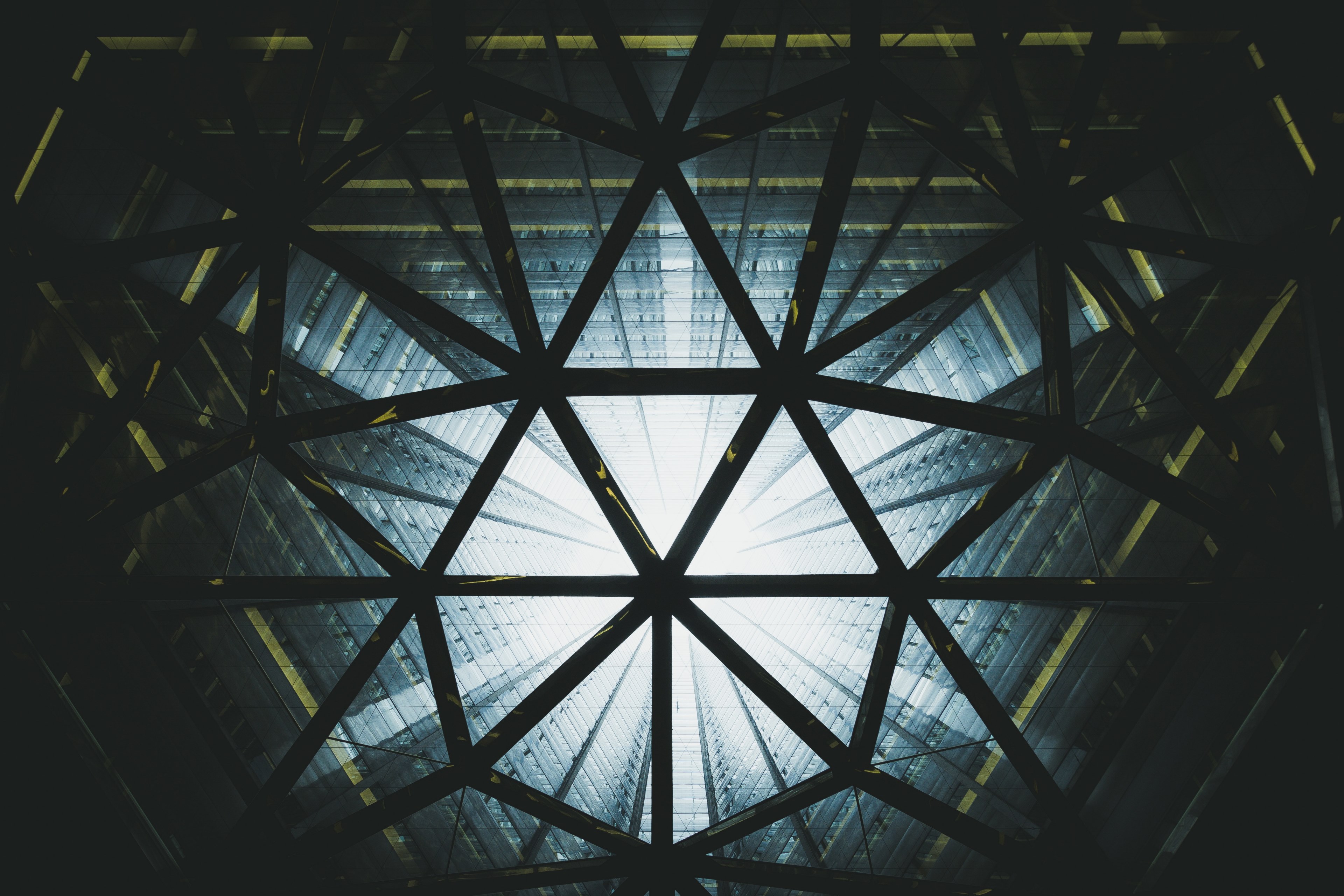 architecture building lookup and tower 4k, HD Wallpaper