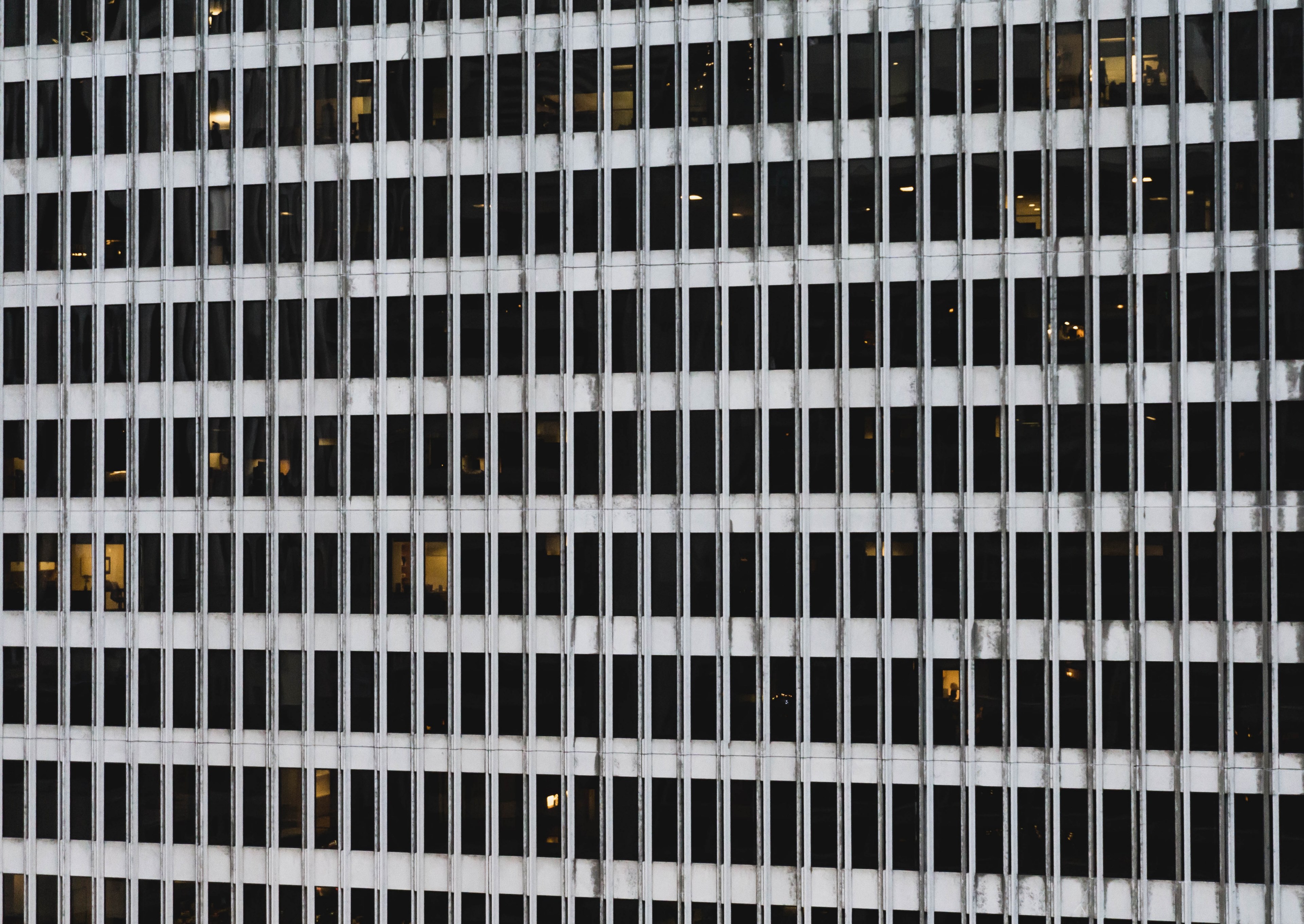 the glass windows facade of the embarcadero center, _windows 4k, HD Wallpaper