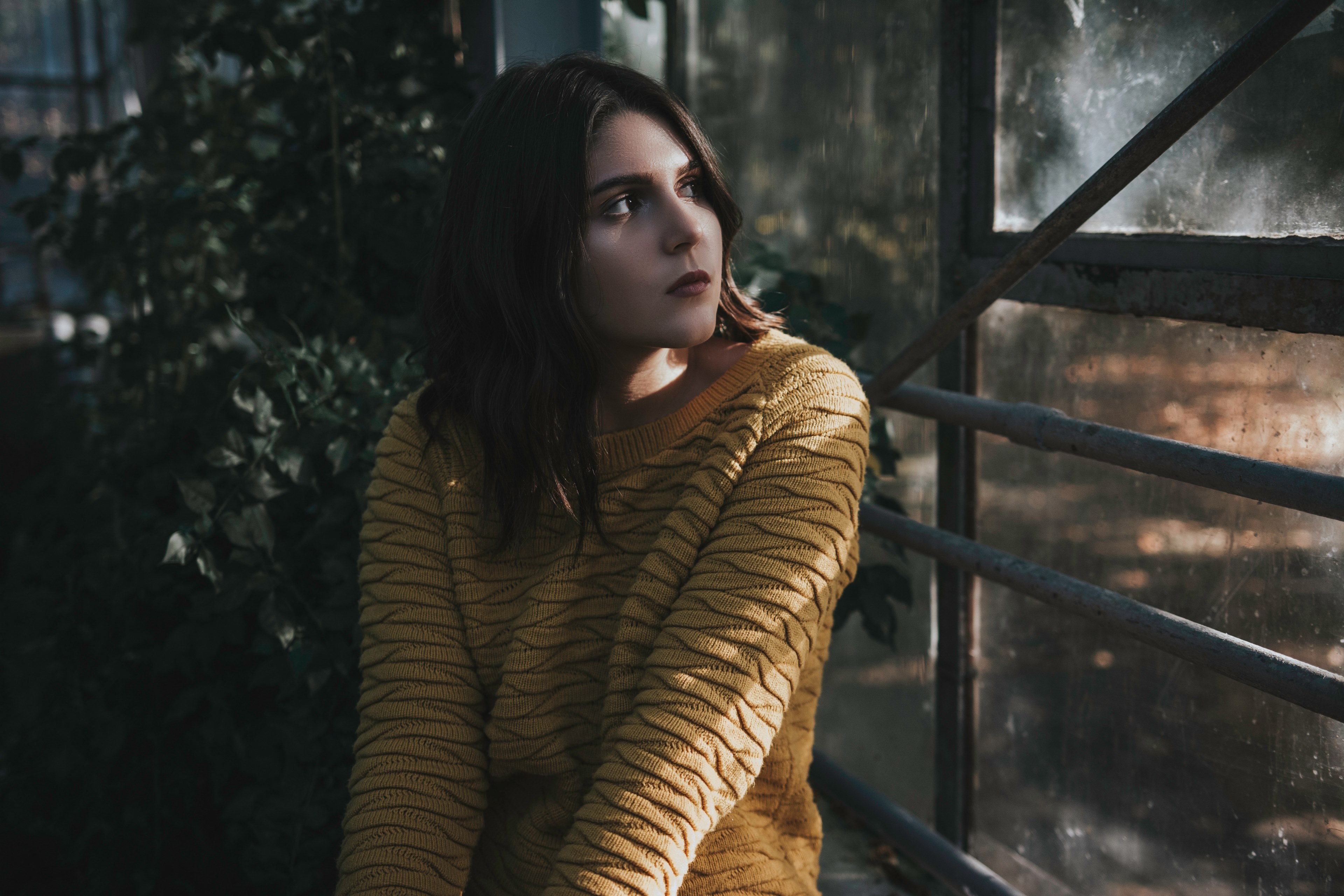 woman female jumper and sweater 4k, HD Wallpaper