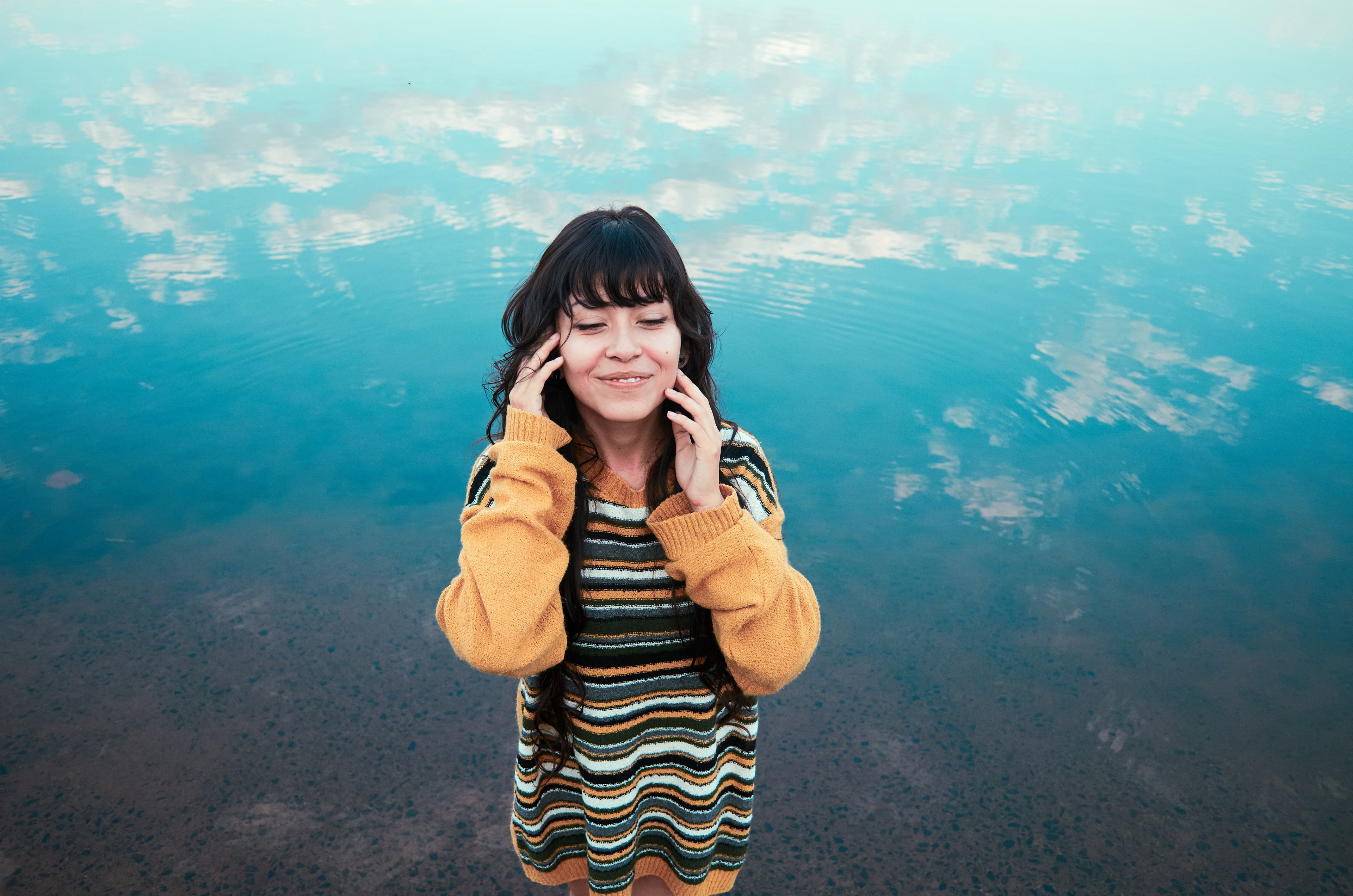smile happy happiness and nature 4k, HD Wallpaper
