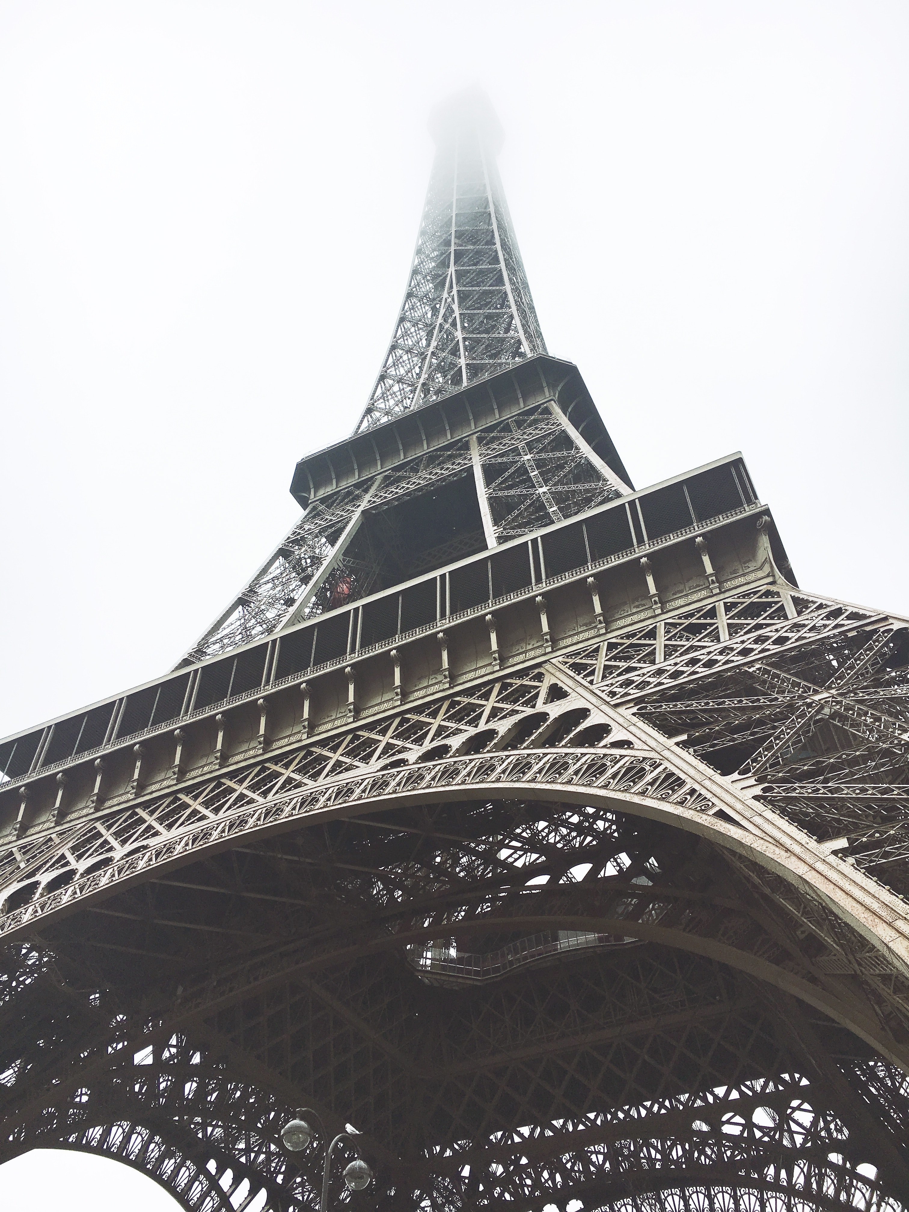 the eiffel tower from above_ paris france 4k, Phone HD Wallpaper